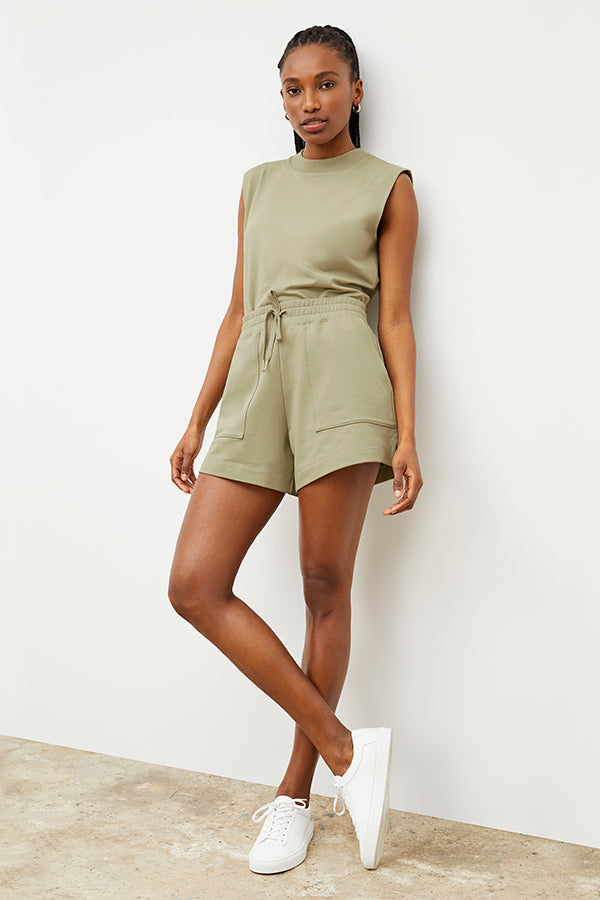 Felix Short Light French Terry Casual Shorts for Men - Laurel Green | Comfortable Lounge & Summer Wear for Relaxing at Home or Outdoors