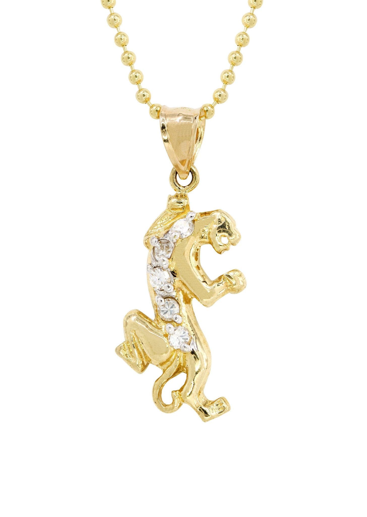 10K Yellow Gold Dog Tag Tiger Necklace for Men & Women - 9 Grams Solid Gold Pendant - Perfect for Gifts, Military Style Jewelry, Everyday Wear & Special Occasions