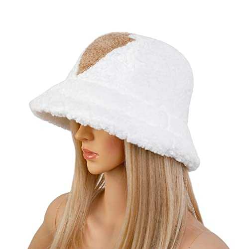 Stylish Furry Bucket Hat for Women & Men - Trendy Winter Fashion Accessory - Perfect for Outdoor Activities, Music Festivals & Streetwear
