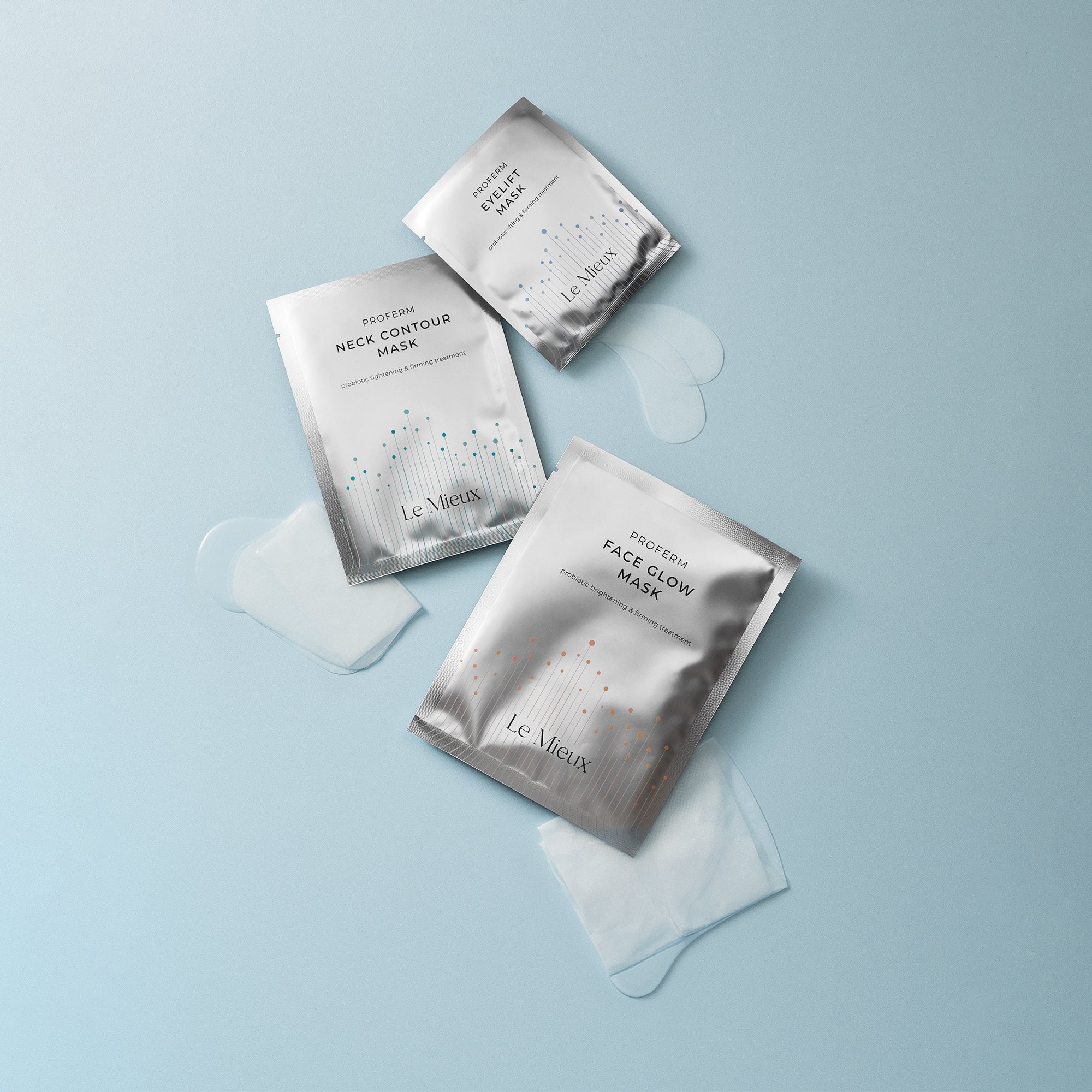 ProFerm Eyelift Mask - Under Eye Patches for Dark Circles, Puffiness & Wrinkles - Hydrating Eye Treatment for Brightening & Anti-Aging - Perfect for Night Routine & Travel Skincare