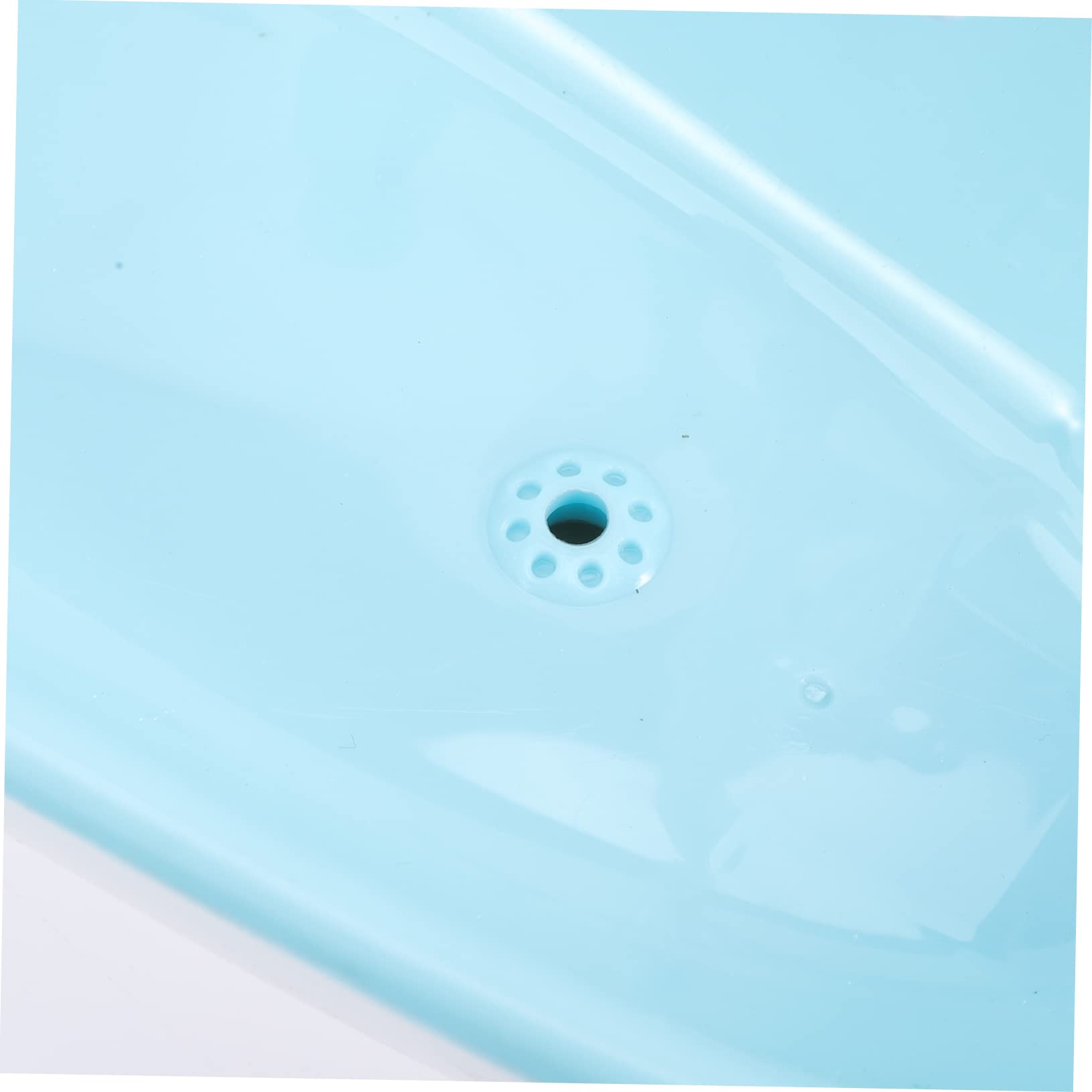 FAVOMOTO 4-Piece Mini Bathtub Toy Set - Sky Blue Plastic Bathing Doll Accessories for Kids, Baby Shower & Bath Time Fun - Perfect for Pretend Play and Bathroom Decor