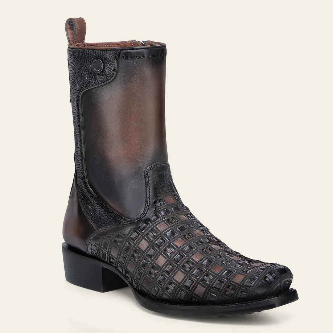 **Cuadra Men's Chocolate Cowhide Leather Cowboy Boots – Stylish Western Dress Boots for Rodeo, Country Music & Casual Wear**
