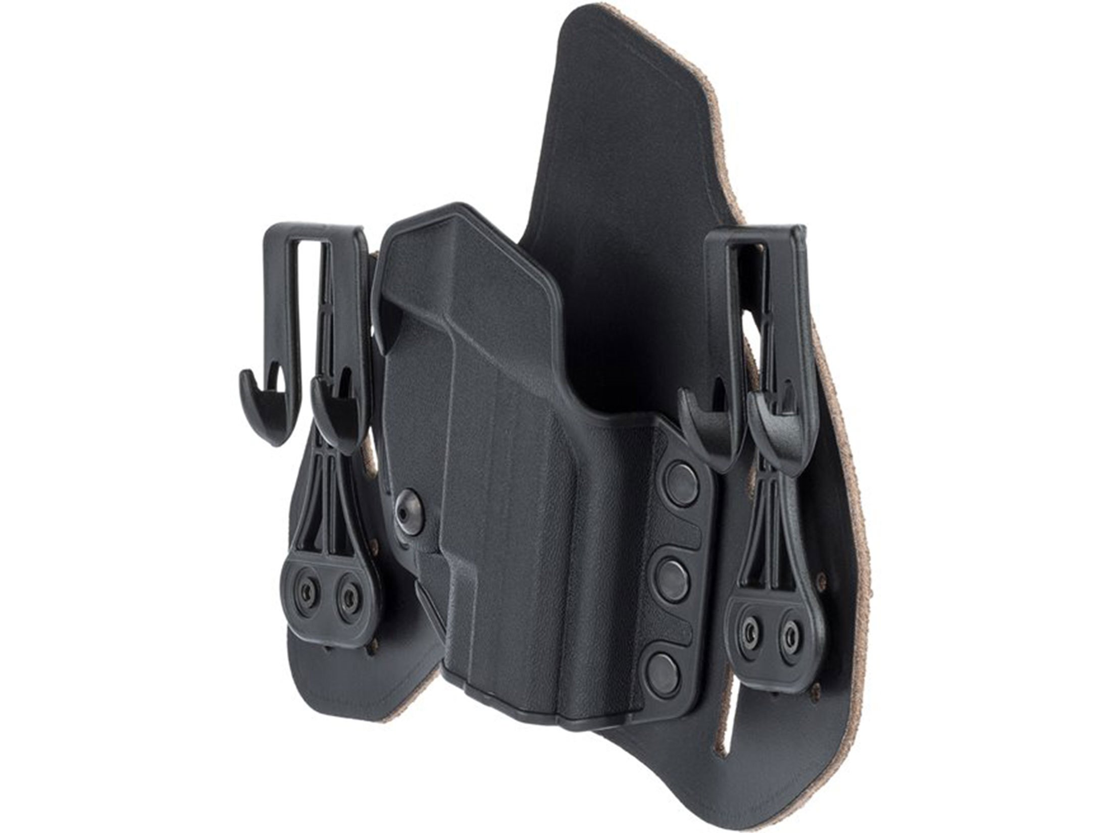 BLACKHAWK Leather Tuckable Pancake Holster for Concealed Carry - Perfect for IWB & OWB Use with Pistols & Revolvers | Ideal for Law Enforcement, Security & Everyday Carry