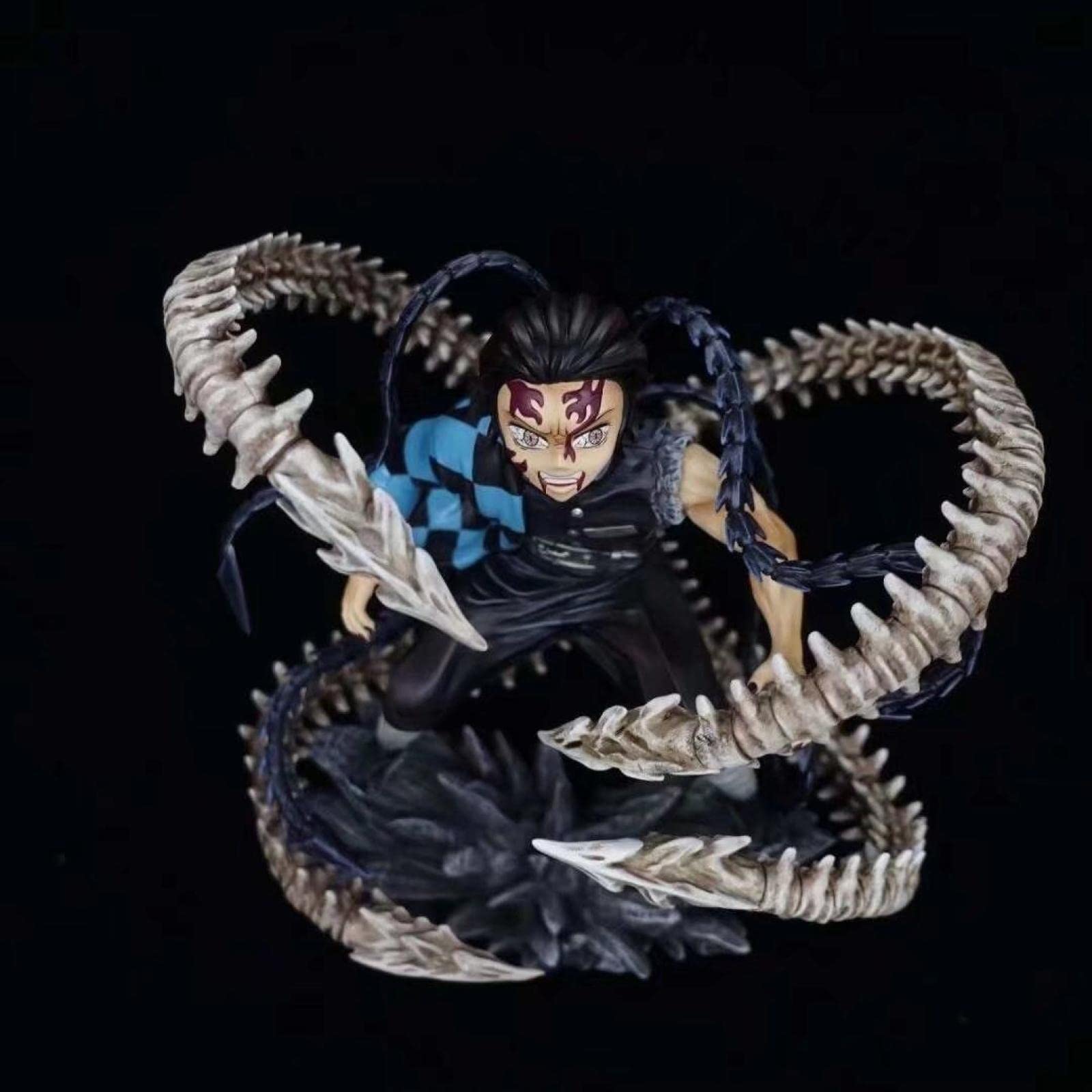 JCAMZ Demon Slayer Anime Figure - Kamado Tanjirou Ghost King PVC Statue (21cm) - Collectible Action Figure for Anime Fans, Home Decor, Office Display & Computer Case Decoration