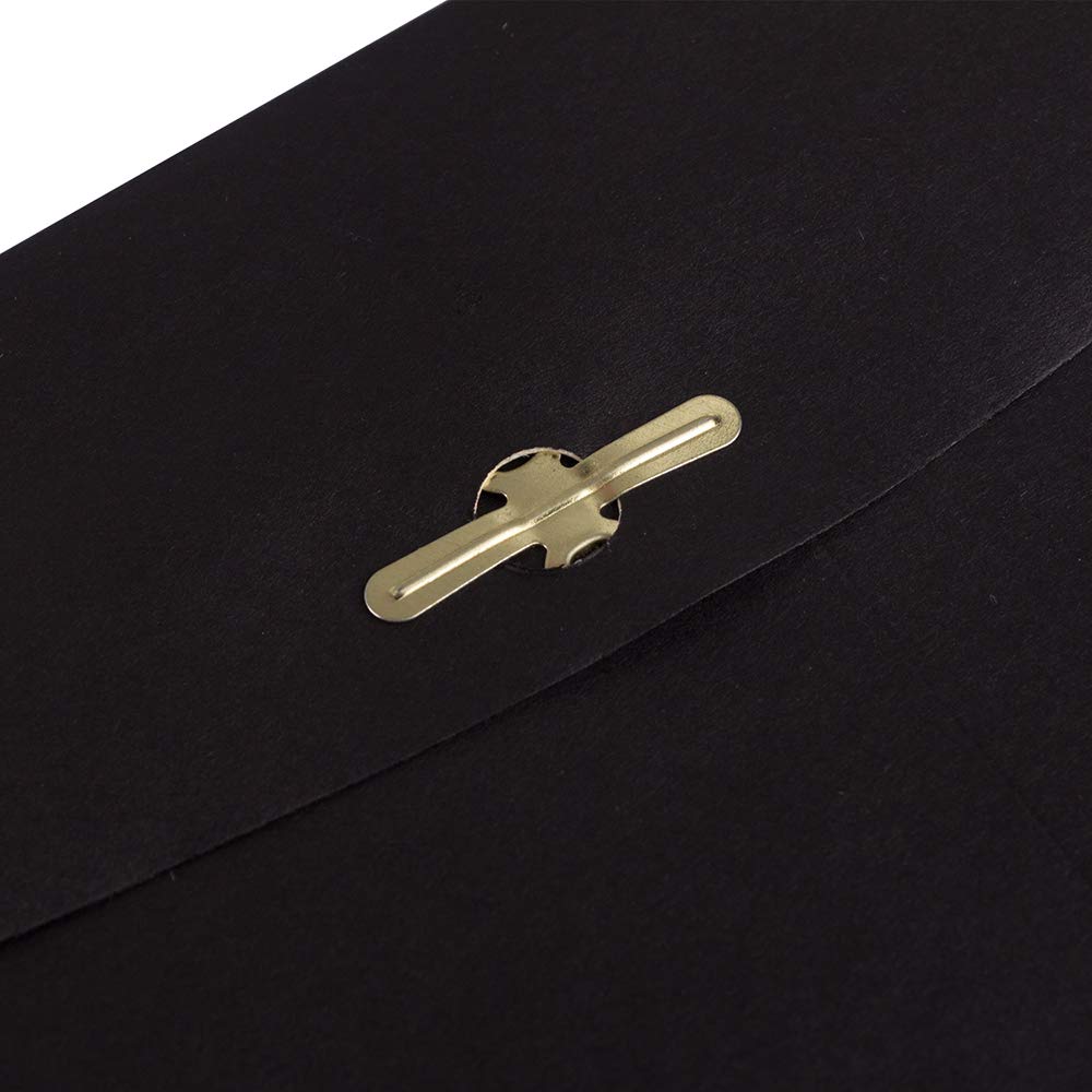 JAM PAPER 6 x 9 Inches Open End Catalog Envelopes with Clasp Closure - Black - Bulk Pack of 250/Box - Perfect for Business Mailings, Invoices, and Document Storage