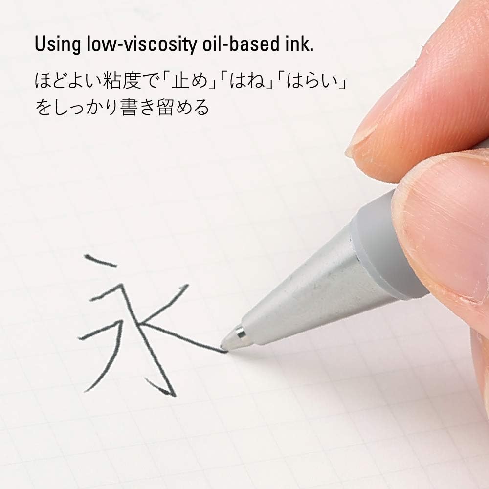 STALOGY 015 Low Viscosity Oil-Based Ink Ballpoint Pen - Smooth Writing for Journaling, Note Taking & Office Use - Nitto Brand Refillable Pen