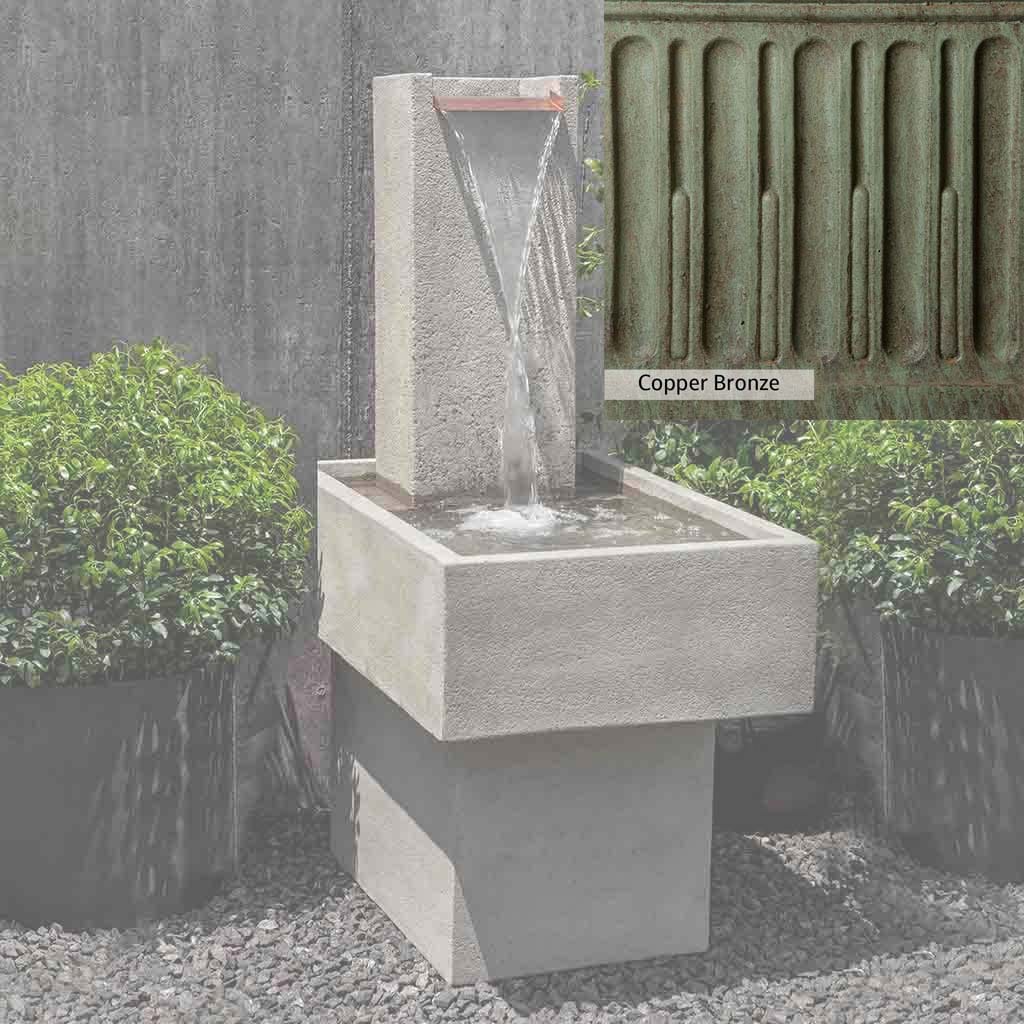 Campania International Falling Water Fountain III - Outdoor Garden Waterfall Feature for Patio, Yard, and Landscape Decor