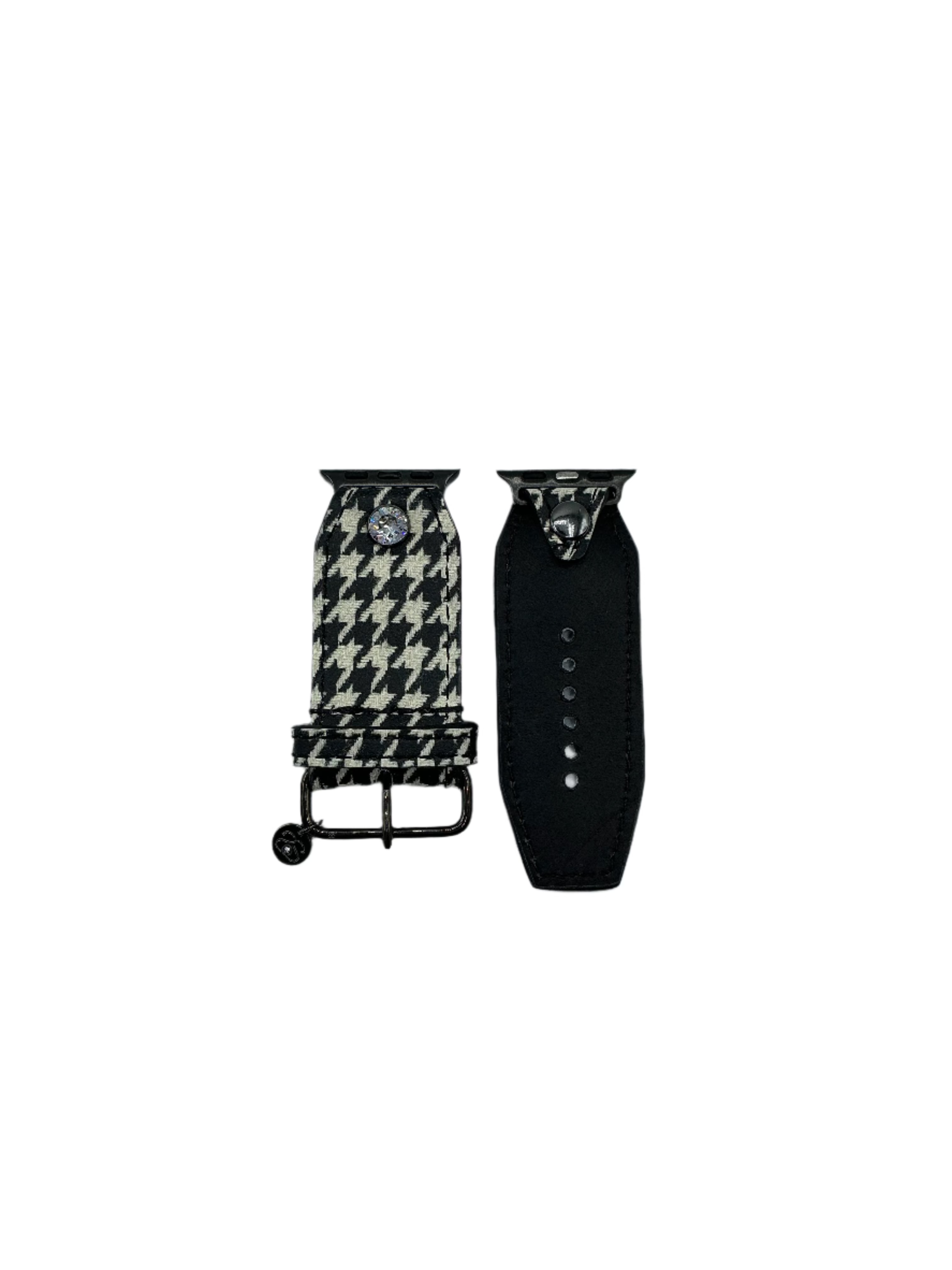 Luxe Houndstooth Sivella Watch Band for Apple Watch - Limited Edition Fashion Accessory for Women & Men | Perfect for Business, Parties & Everyday Wear