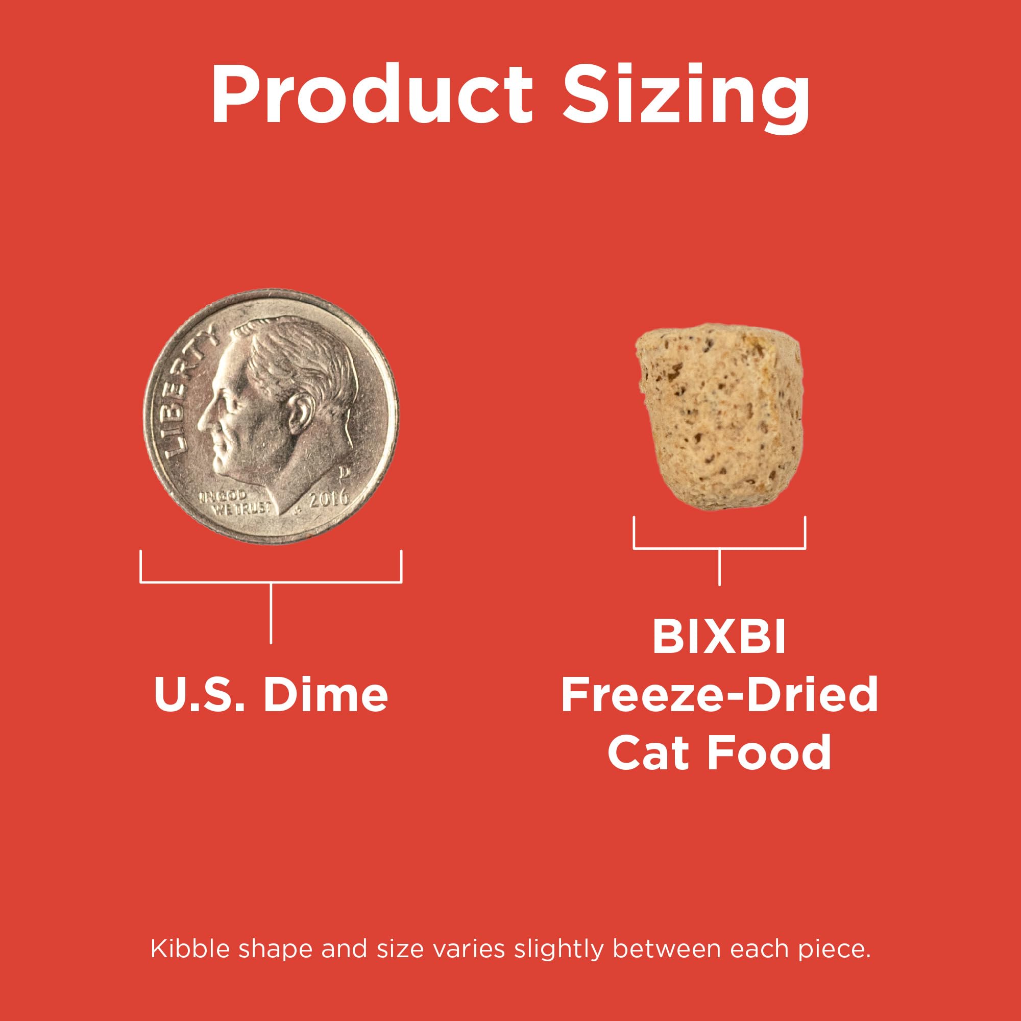BIXBI Rawbble Freeze Dried Cat Food - Beef Recipe 10oz | 97% Meat & Organs | Grain-Free Raw Cat Food | USA Made in Small Batches | Perfect for Meals, Treats or Food Toppers | Ideal for Indoor Cats, Senior Cats & Picky Eaters