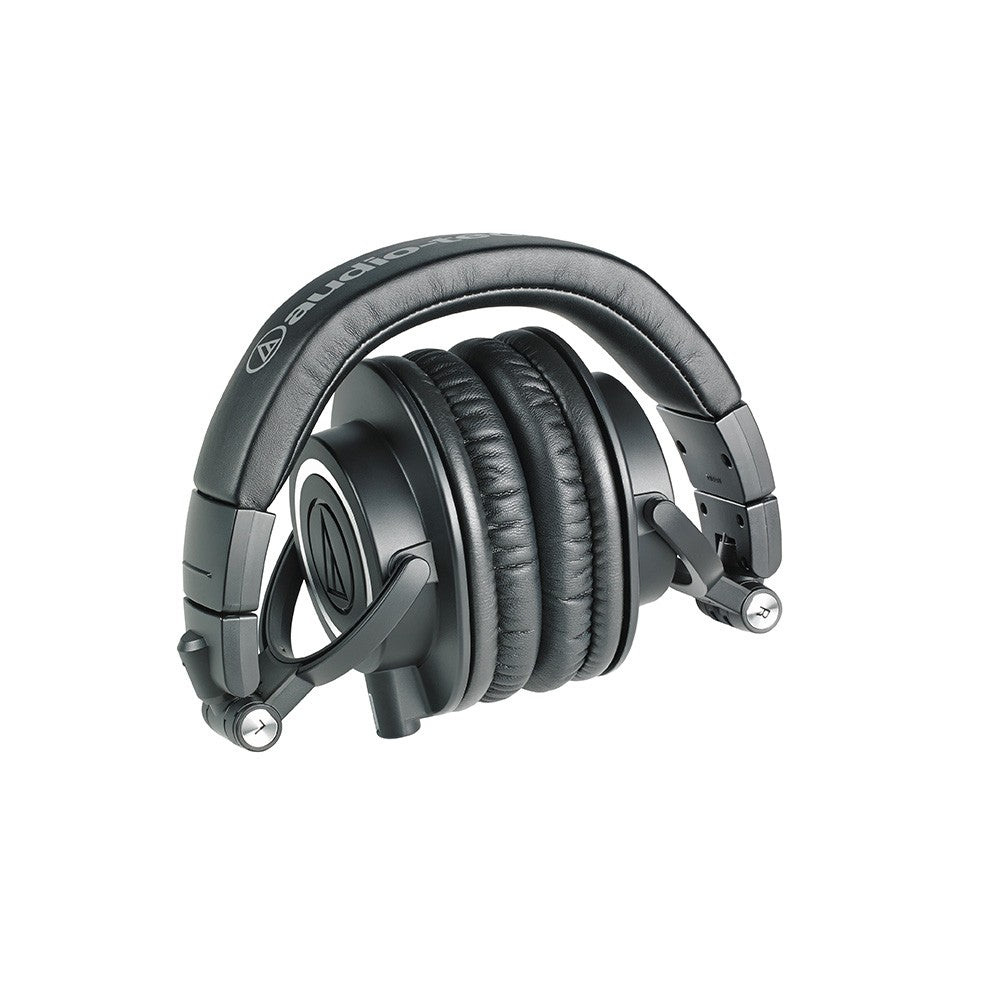 Audio Technica ATH-M50x Professional Studio Monitor Headphones - Closed-Back Over-Ear Design, Black - Perfect for Music Production, DJing & Audio Monitoring