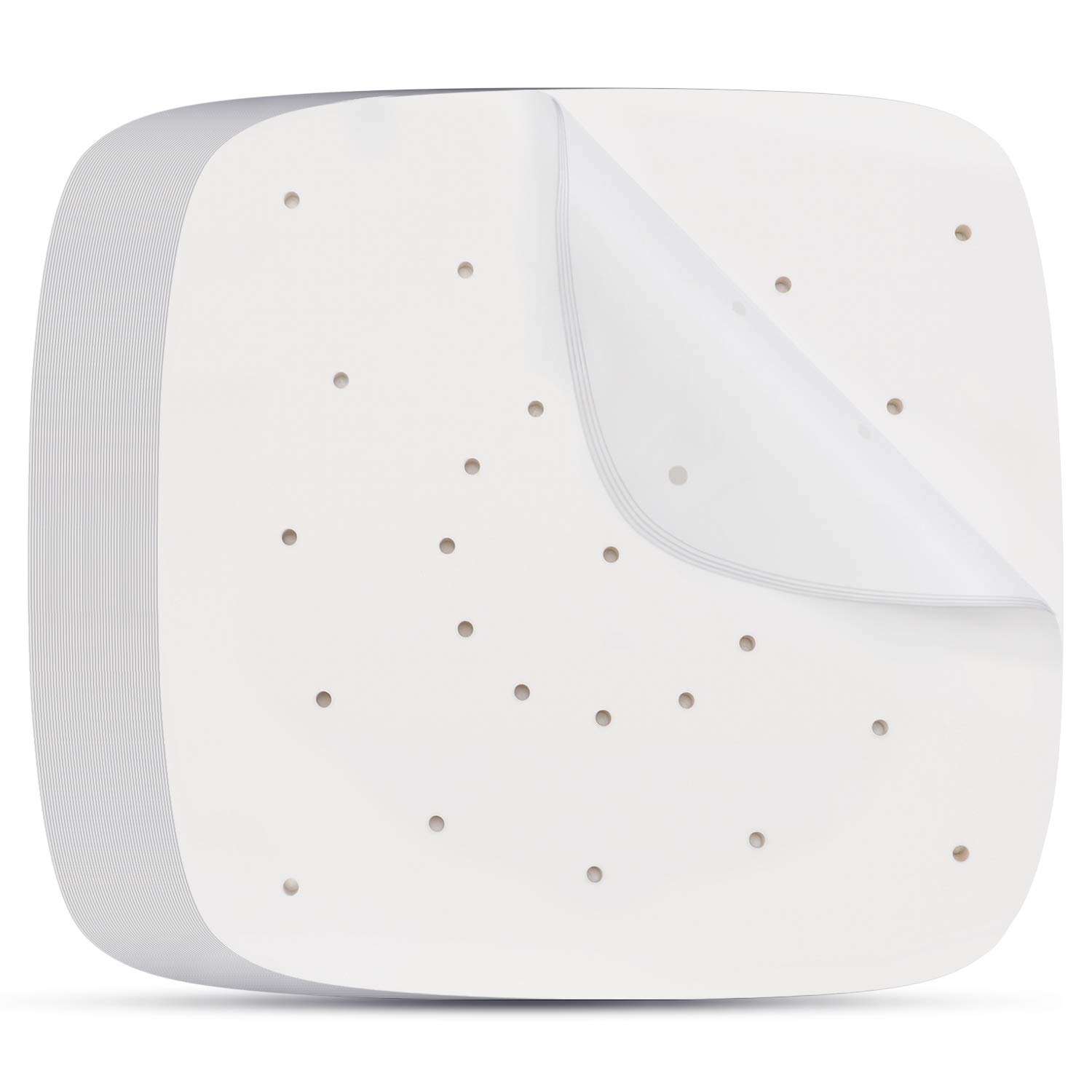 Beasea 200pcs 9 Inch Air Fryer Disposable Paper Liners - Perforated Square Parchment Filter Papers for Air Fryer & Steaming Basket | Perfect for Healthy Cooking, Reheating & Bamboo Steamer Use