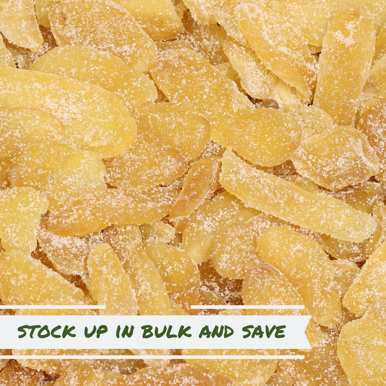 **Organic Crystallized Ginger Slices – 2.5 Lbs Bulk Bag | Natural Candied Dried Ginger Chews, Vegan, Kosher, Unsulphured, No Artificial Colors – Healthy Snack for Digestion, Nausea Relief & Baking**    *(Perfect for Tea Time, Baking Recipes, Travel Snacks & Motion Sickness Relief)*
