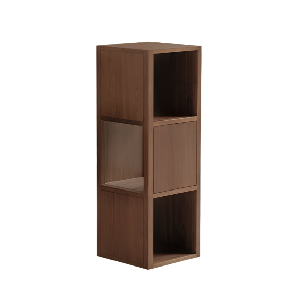 13.8x13.8x39.8 inch / 35x35x101 cm / rich dark walnut color / black walnut display stand