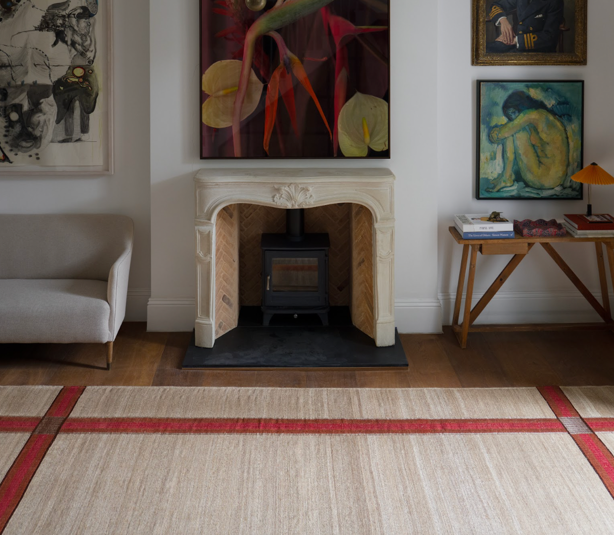 Nina Litchfield Studios x Tapistelar Lina Rug - Modern Handmade Area Rug for Living Room, Bedroom, Dining Room | Soft & Durable Home Decor for Boho, Scandinavian & Contemporary Interior Design