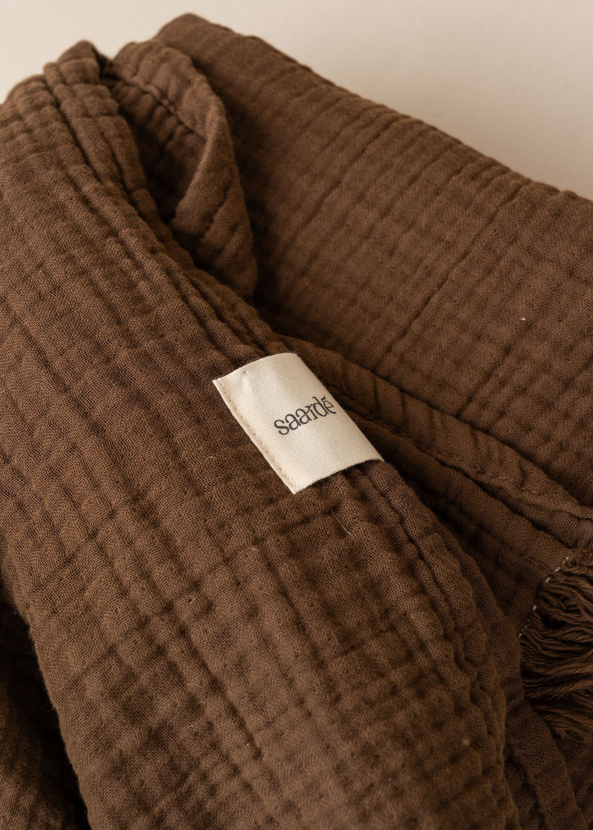 Premium Enes Cotton Bed Cover - Soft & Breathable Chocolate Brown Bedspread for Cozy Bedroom Decor | Perfect for Master Bedroom, Guest Room & Dorm