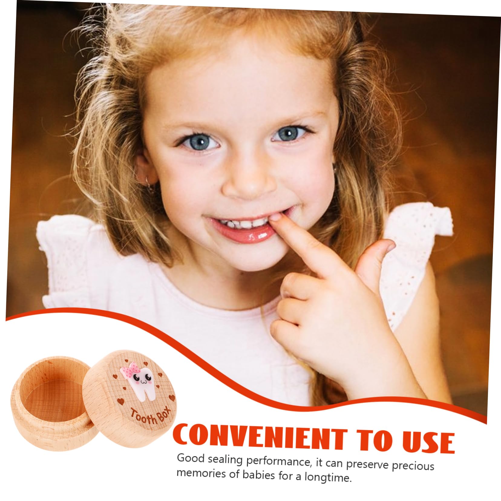 CIMAXIC Wooden Tooth Storage Box - Organize & Protect Your Dental Kit, Tooth Fairy Holder for Kids & Adults - Perfect for Home, Travel & Dental Office Use
