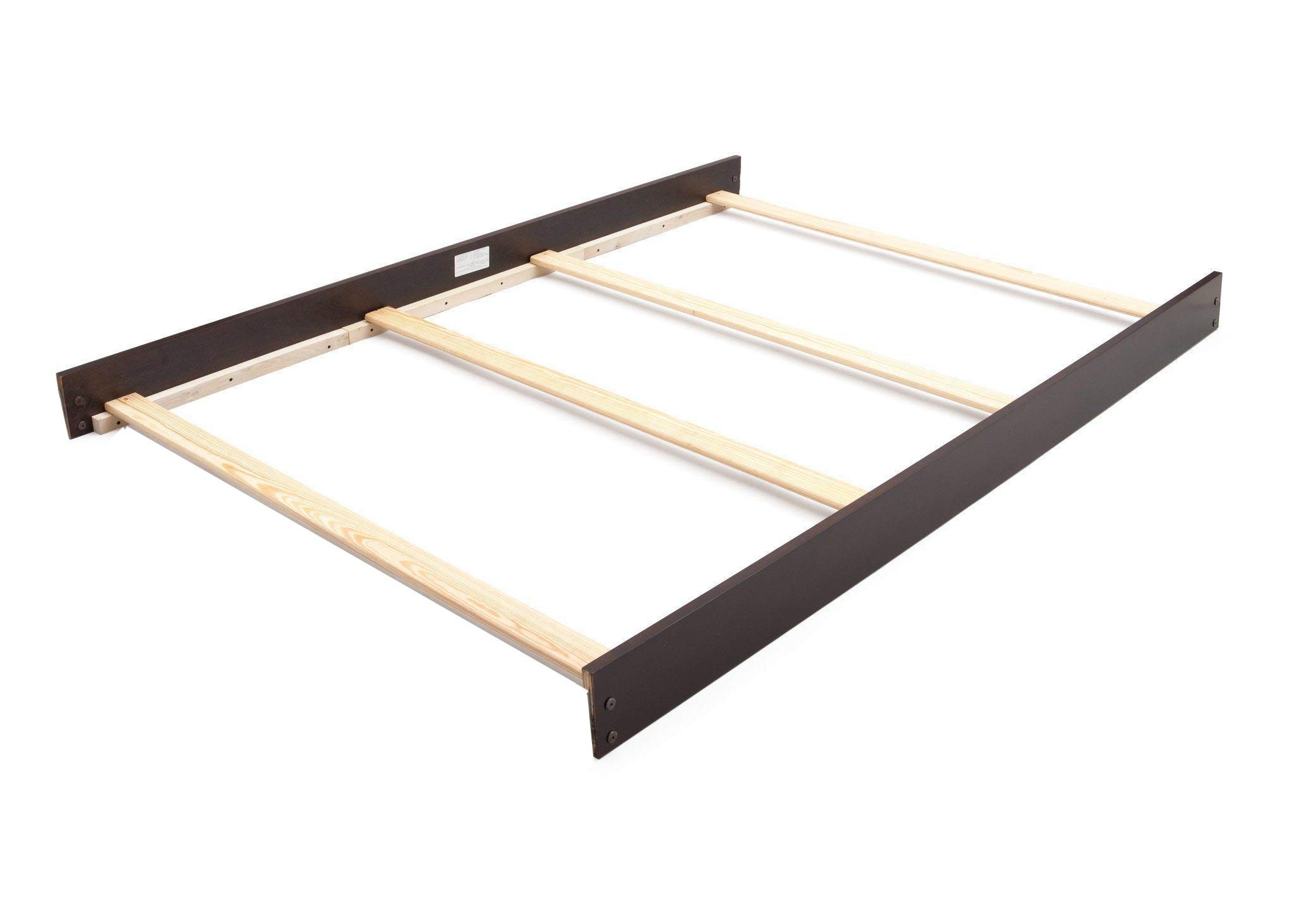 Full Size Conversion Kit Bed Rails for Sorelle Crib & Changer Combos - Espresso Finish, Princeton Model #1050 - Safe Toddler Bed Transition for Nursery & Daycare Use