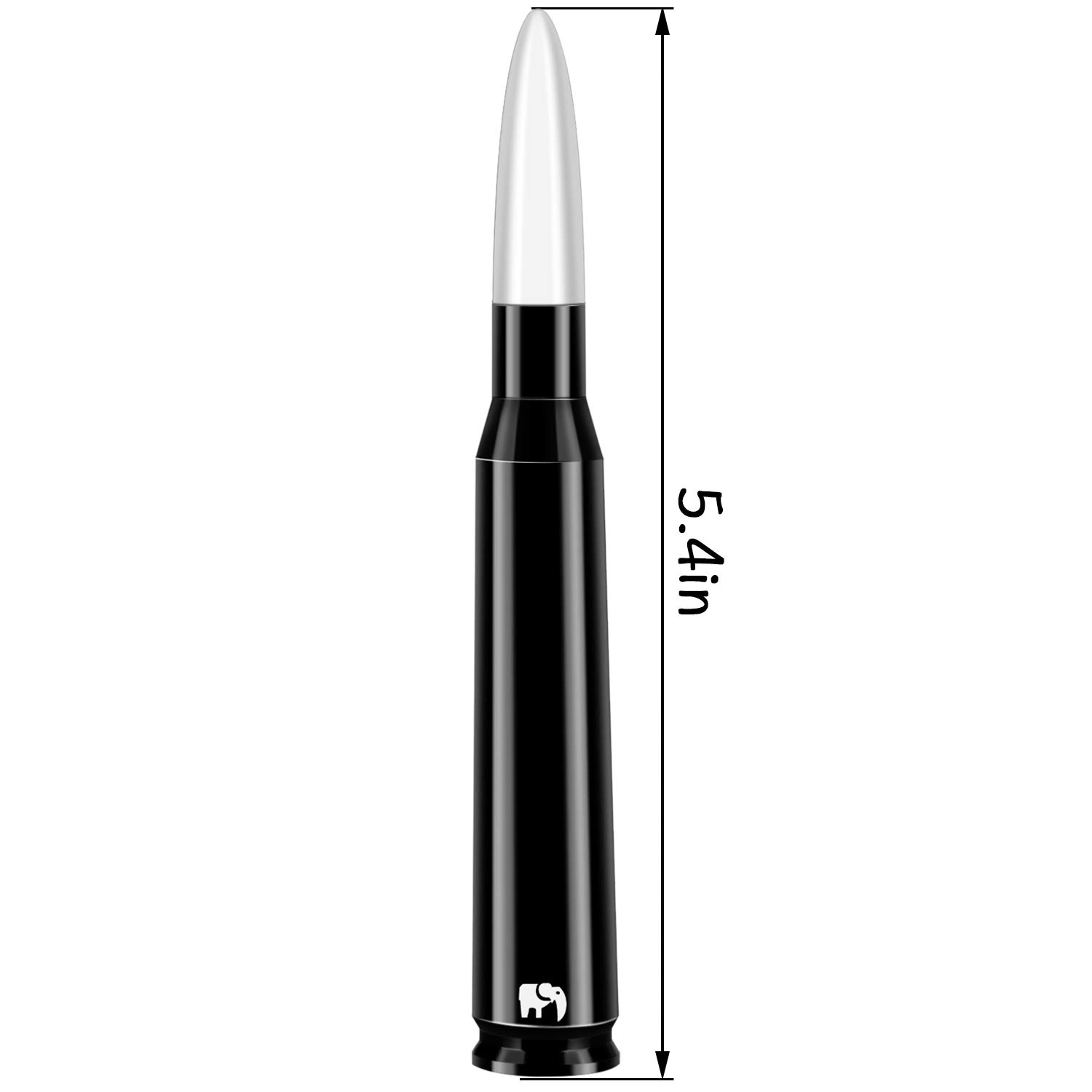 Bullet Antenna for Chevy & GMC Trucks - Fits Silverado, Colorado, Sierra, Denali - White for Off-Road & Daily Driving