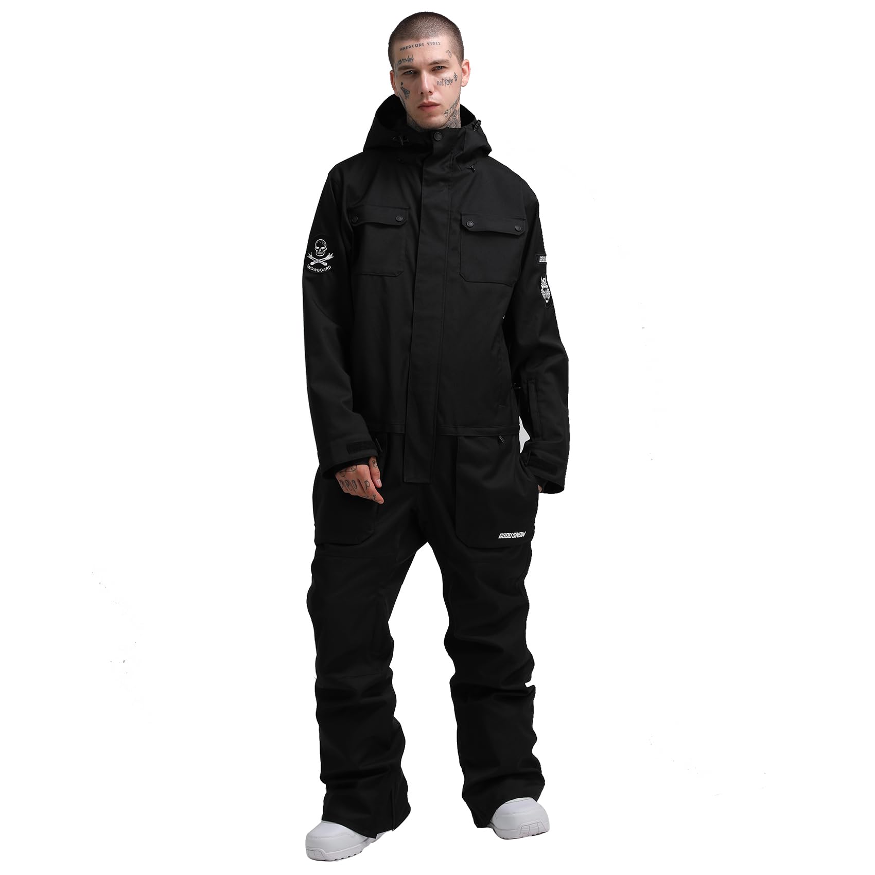 GSOU SNOW Ski Suits for Women & Men - Waterproof Windproof Insulated One-Piece Snowsuit for Skiing, Snowboarding & Winter Sports - Perfect for Ski Resorts, Snow Tubing & Cold Weather Adventures