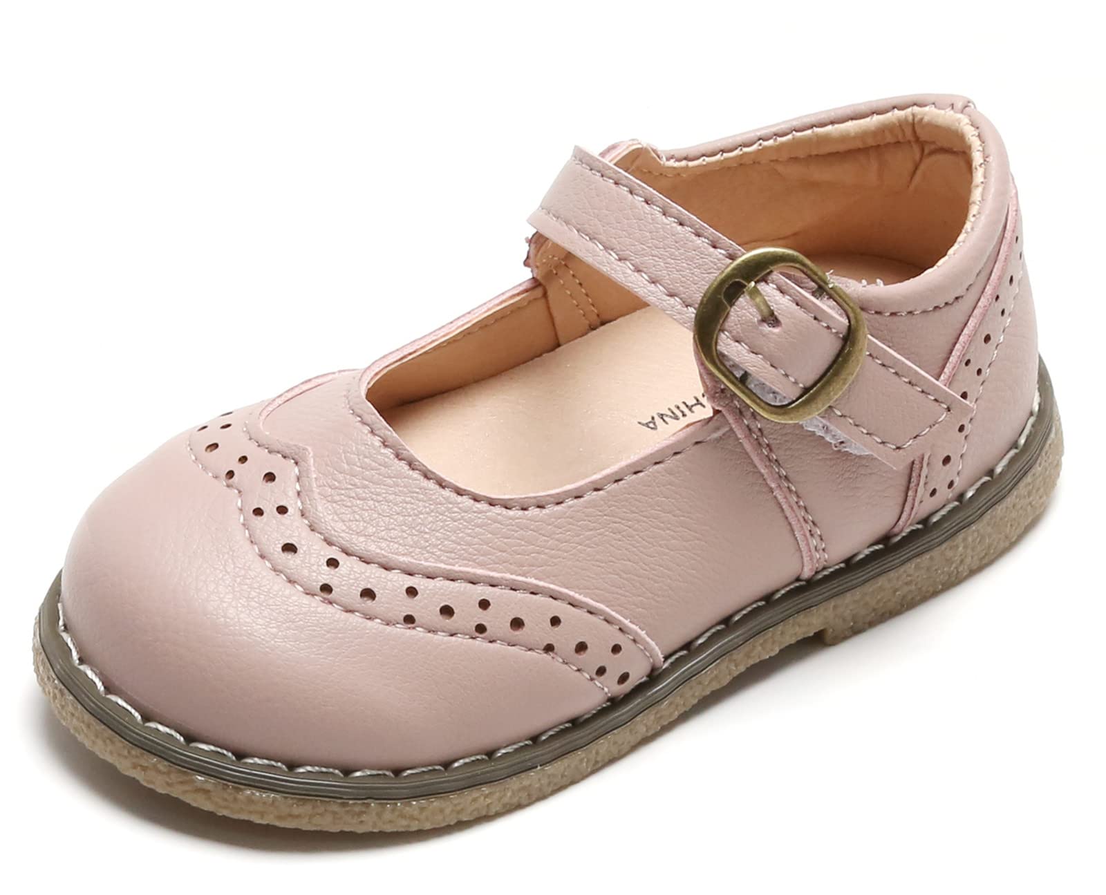 DADAWEN Girls Mary Jane Shoes - Classic School Uniform Flats for Dress & Formal Occasions - Perfect for School, Church, Weddings & Special Events