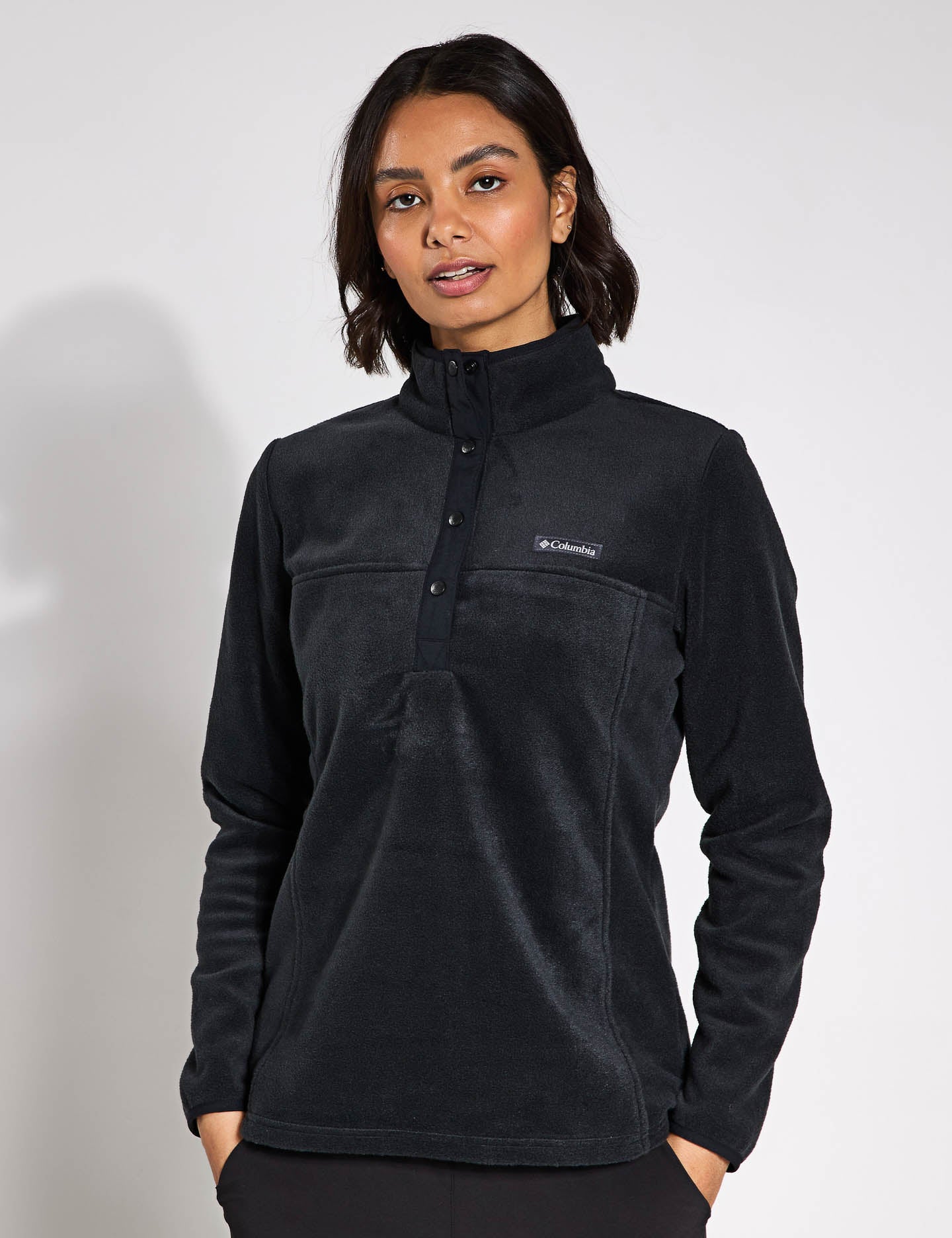 Benton Springs Half Snap Pullover - Stylish Black Fleece Jacket for Men & Women | Perfect for Outdoor Hiking, Camping & Casual Wear