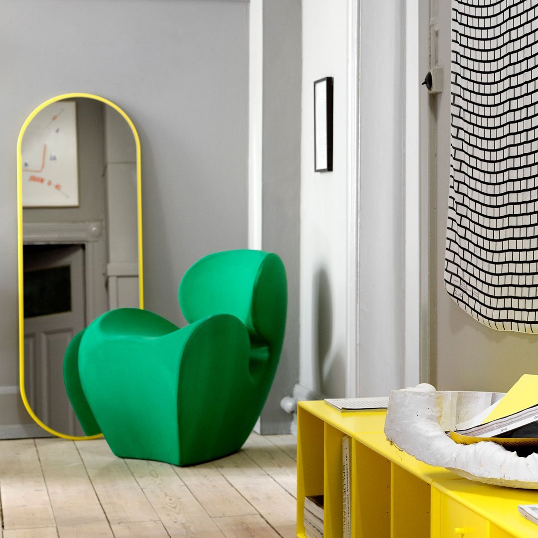 Lassen Figure Full Mirror - Modern Wall Mirror for Home Decor - Perfect for Living Room, Bedroom, or Entryway