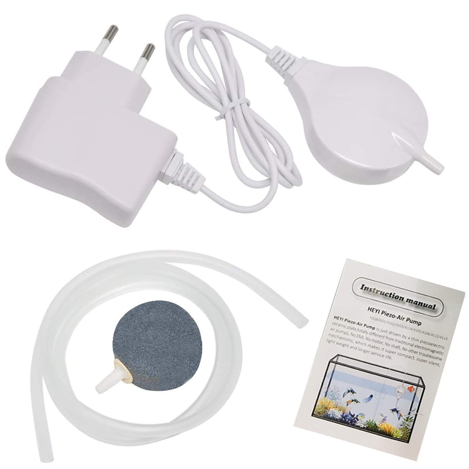 Silent Small Air Pump for Fish Tank - Oxygen Volume Pump for Aquariums, Home Decor, Garden & Outdoor Use - Ideal for Fish Tanks, Ponds, and Water Features