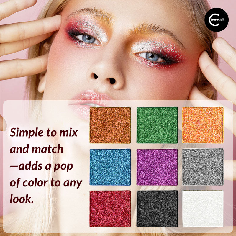 ZELAKU 9-Color Professional Eyeshadow Palette - Highly Pigmented, Long-Lasting Makeup for Day & Night Looks - Perfect for Parties, Weddings & Everyday Wear