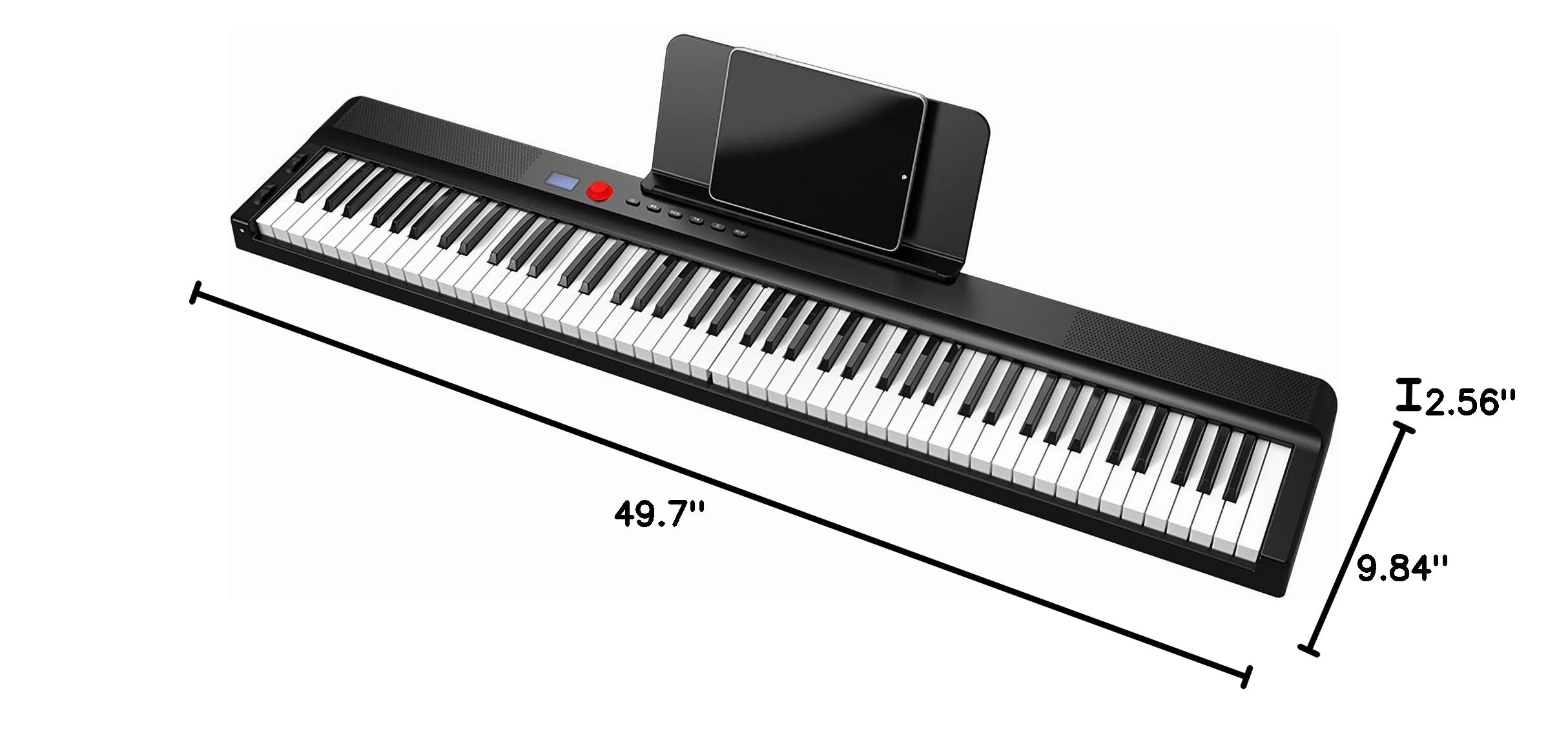 88-Key Foldable Digital Piano Keyboard - Portable Electric Piano with Semi-Weighted Keys, Headphone Jack, Sustain Pedal & Carry Case - Perfect for Beginners, Travel & Home Practice (Enhanced Sound Quality)