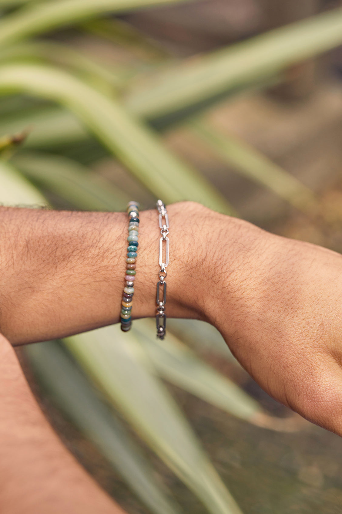 Stylish Men's Paperclip Mixed Link Bracelet - Trendy Silver & Gold Chain Bracelet for Casual & Formal Wear - Perfect for Gifts, Parties & Everyday Fashion