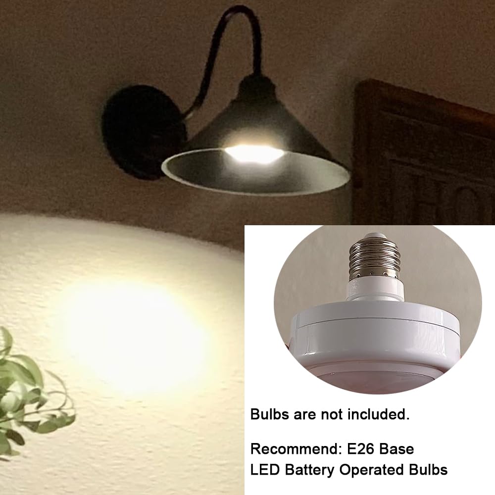 BRIGTTESS Black Industrial Wall Sconce Lights - Vintage Farmhouse Gooseneck Wall Light Fixtures with E26 Base (2 Pack) - Perfect for Bedroom, Living Room, and Entryway Lighting