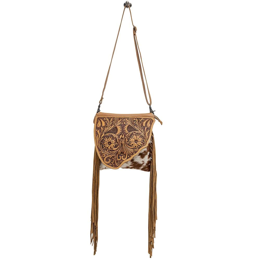 Myra Genuine Leather Crossbody Purse for Women - Western Style Concealed Carry Handbag with Adjustable Strap | Perfect for Everyday Use, Travel & Outdoor Activities