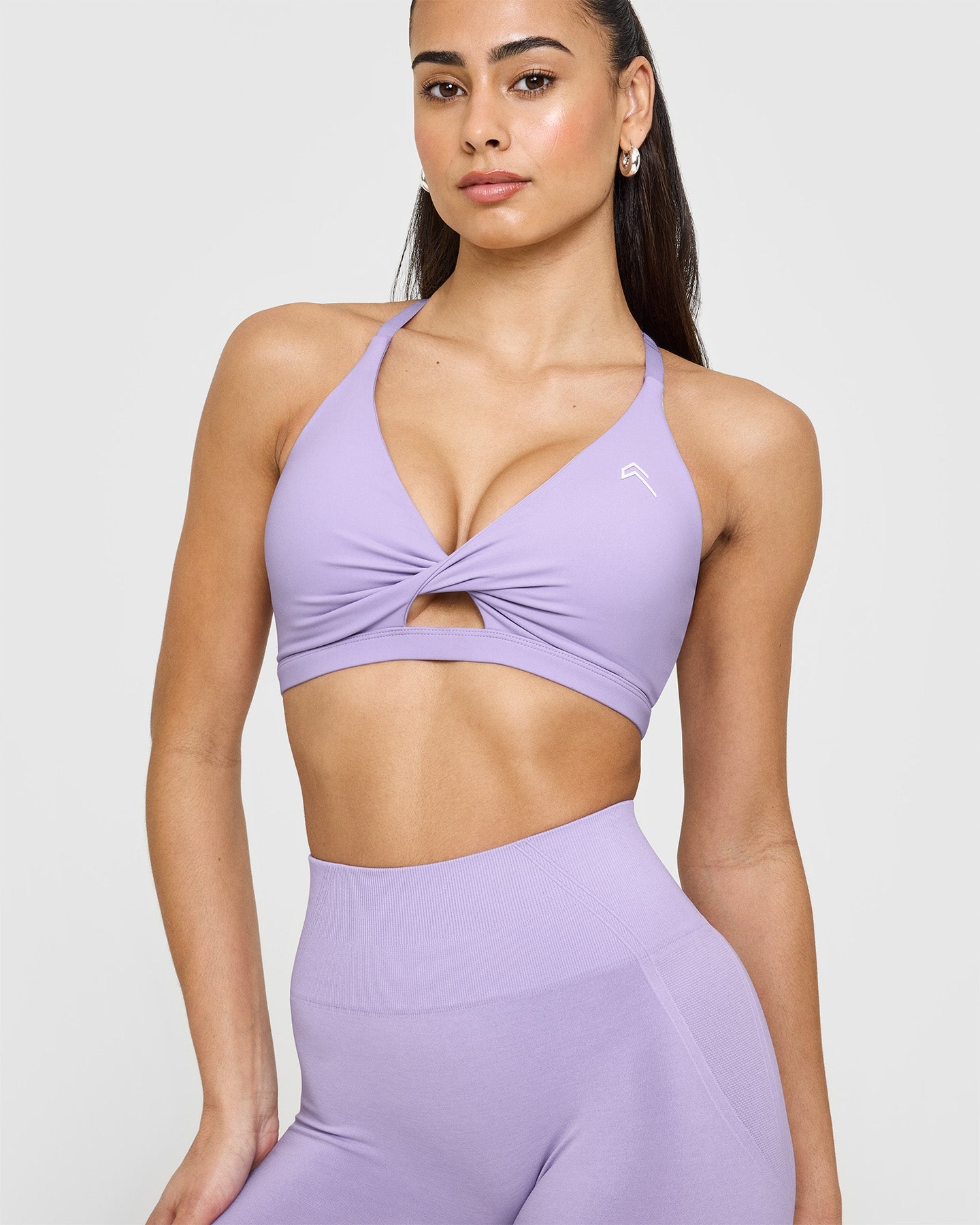 High-Performance Unified Twist Sports Bra for Women - Wisteria Purple | Yoga, Running, Gym & Workout Activewear