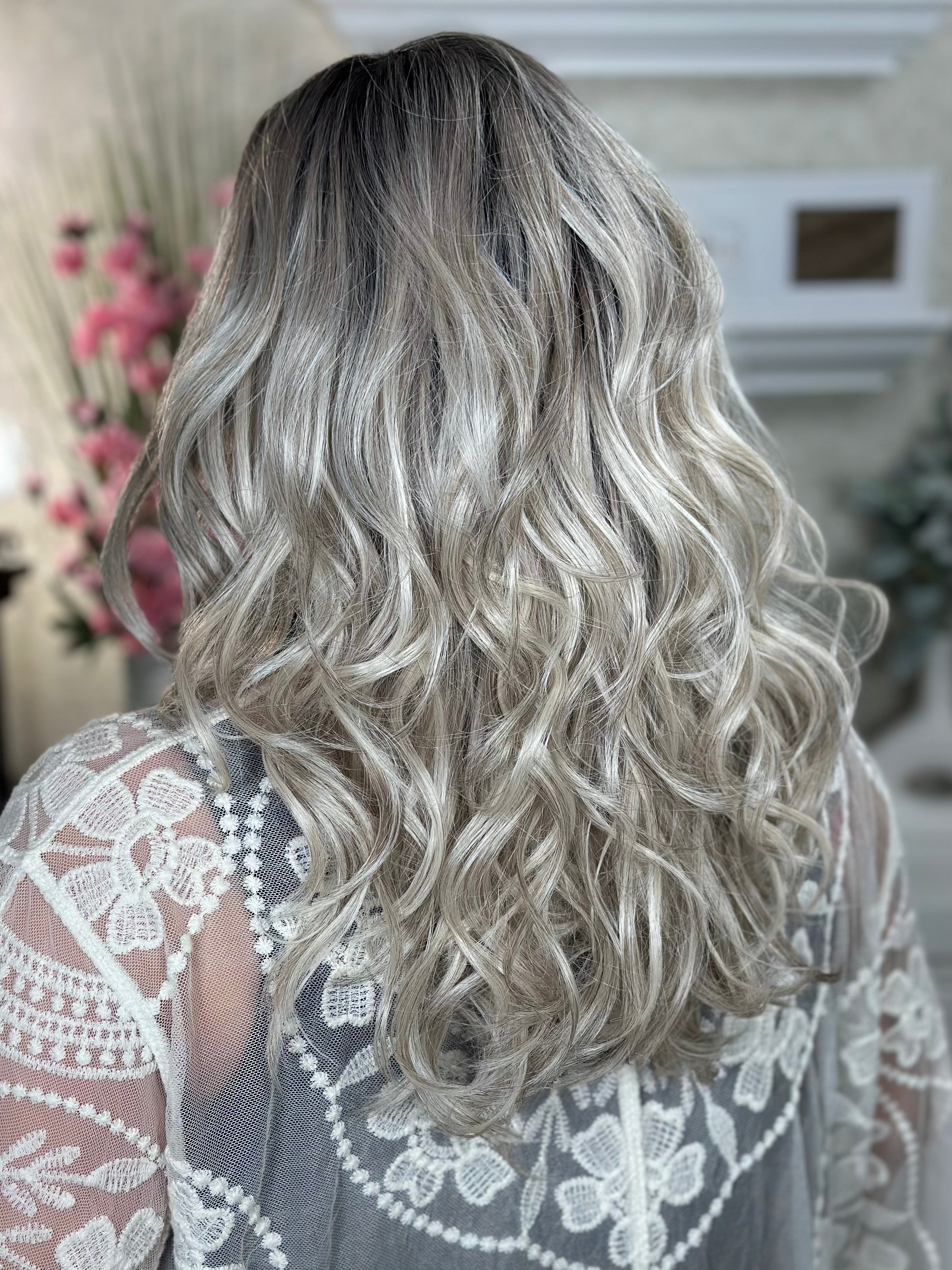 LAVISH LIFESTYLE Stone Blonde Hair Extensions - Premium 100% Human Hair Clip-ins for Volume & Length - Perfect for Parties, Weddings & Everyday Styling