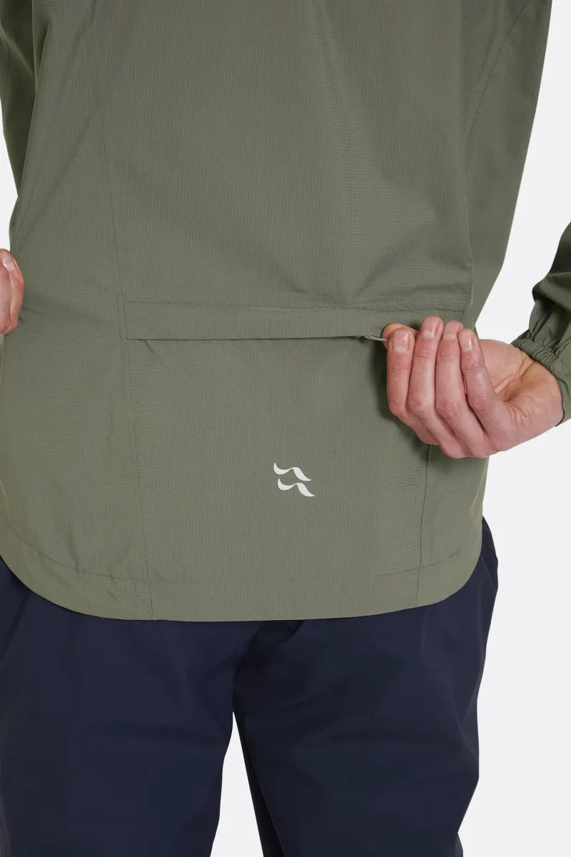 Men's Cinder Downpour Lightweight Waterproof Biking Jacket - Windproof Cycling Raincoat for Outdoor Commuting & Mountain Biking - QWH 85