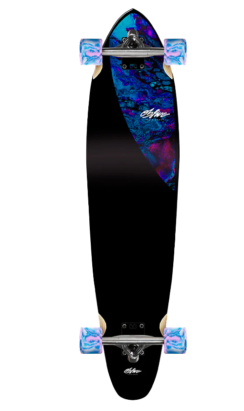 OBfive Plasma Longboard 38 Inch - Premium Drop Through Deck Cruiser for Adults & Teens - Perfect for Commuting, Downhill & Freeride - Durable Maple Construction with ABEC-7 Bearings