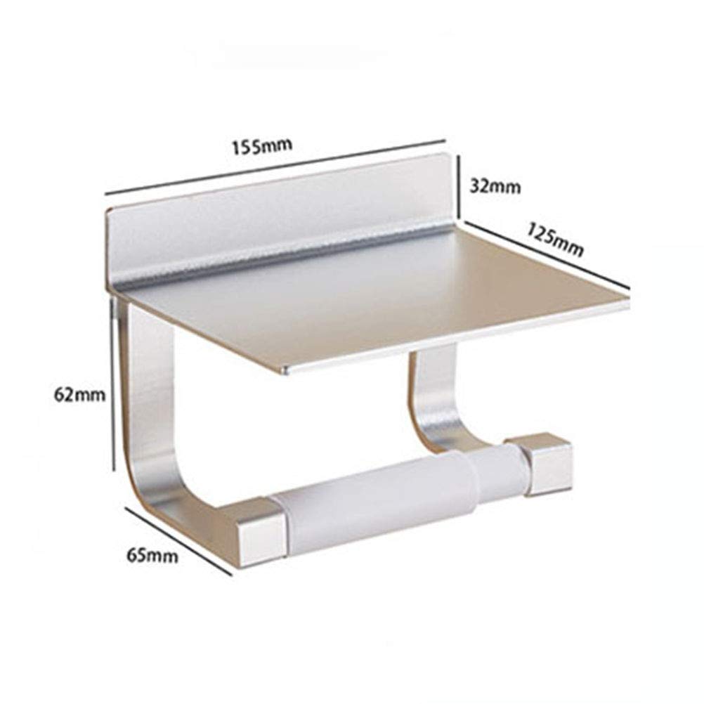 VICASKY Wall Mount Toilet Paper Holder - Bathroom Tissue Dispenser & Paper Towel Rack - Durable Stainless Steel Roll Holder for Home, Office, RV & Car Use