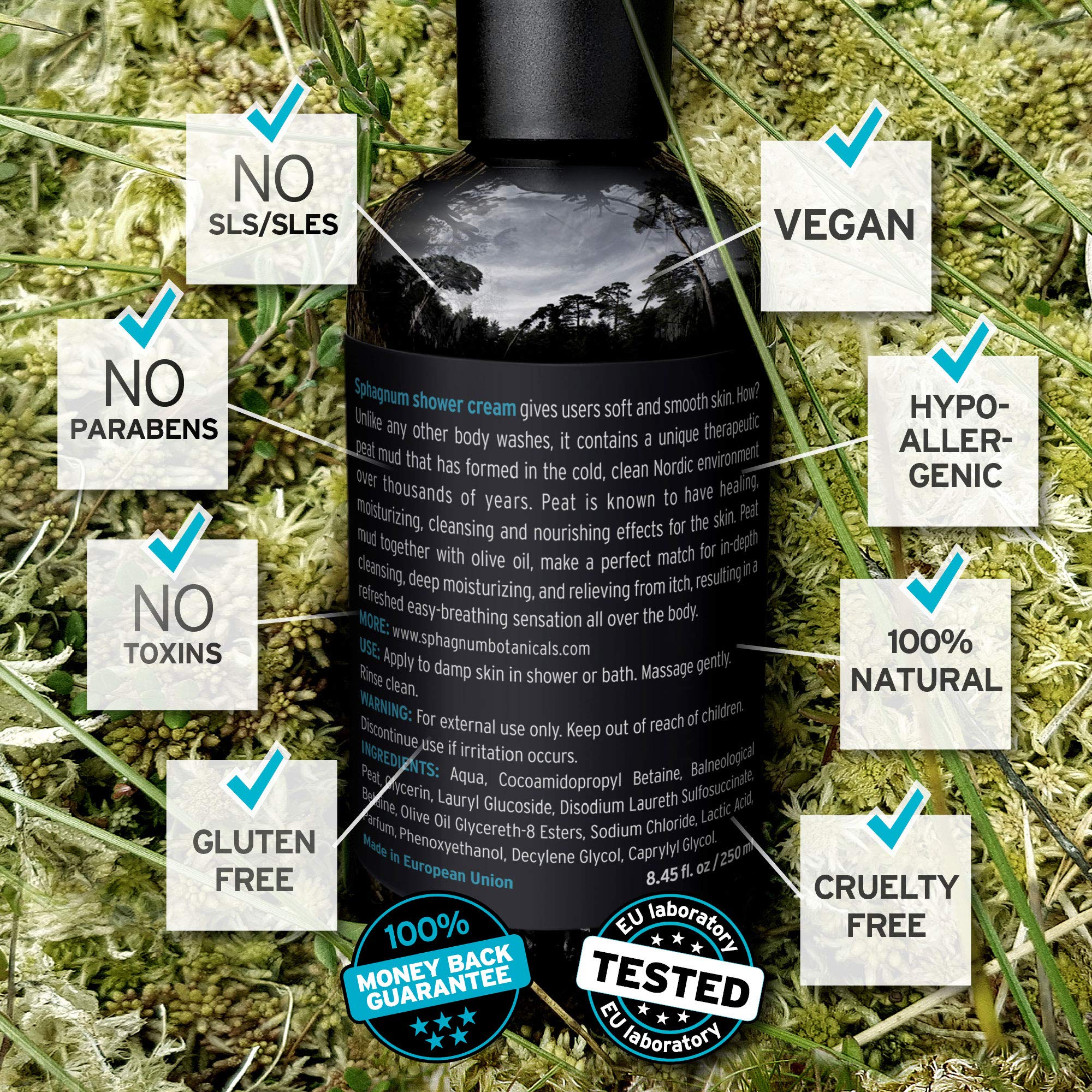 Eczema Body Wash & Cream 2in1 - Natural pH Balancing Shower Cream with Olive Oil & Acids | Sulfate-Free Treatment for Dry, Itchy Skin | Deep Hydration for Sensitive Skin | Perfect for Daily Soothing Relief & Eczema Care