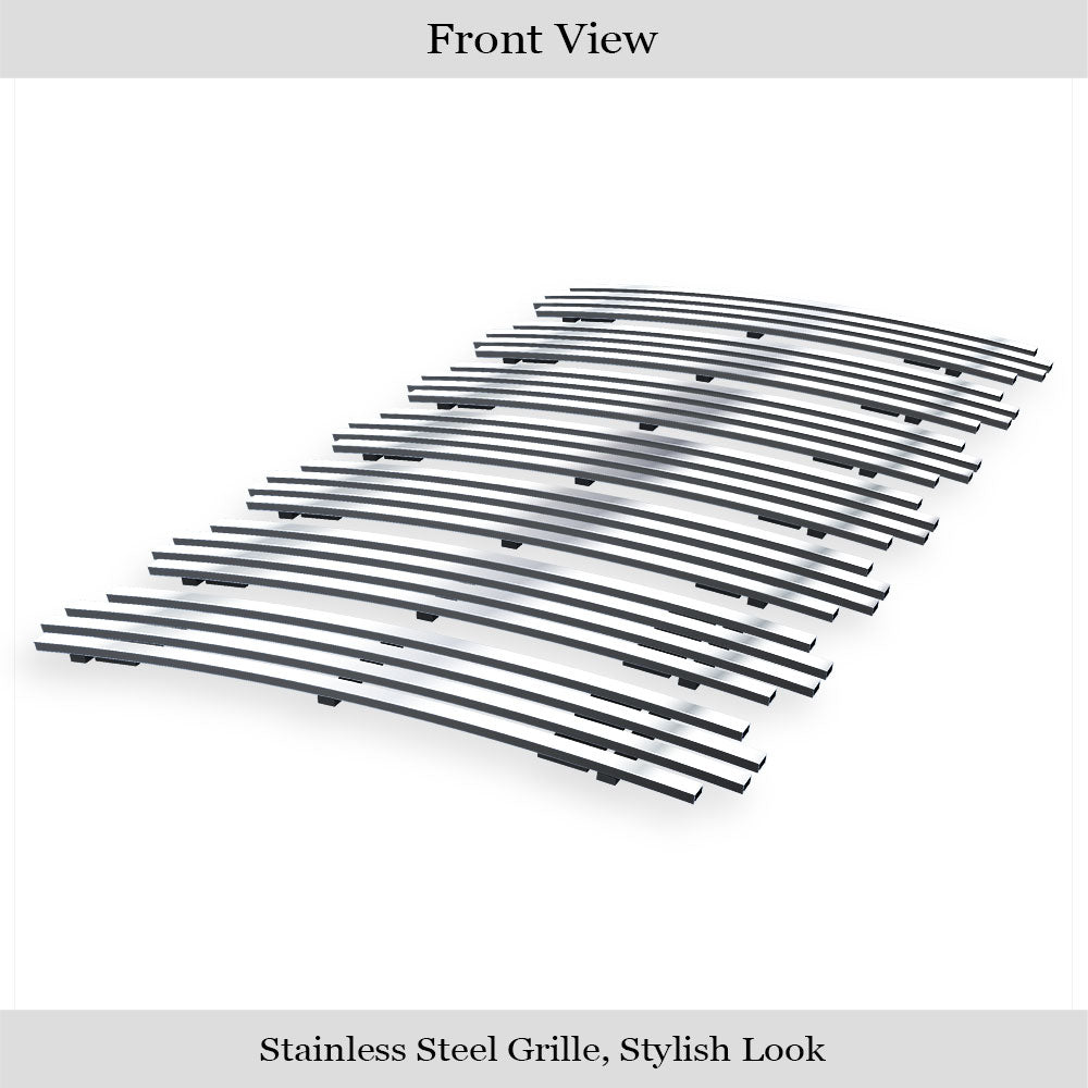 Polished Stainless Steel Upper Billet Grille for Jeep Wrangler JK (2007-2018) - Durable & Stylish Replacement Grille for Off-Road & Daily Driving