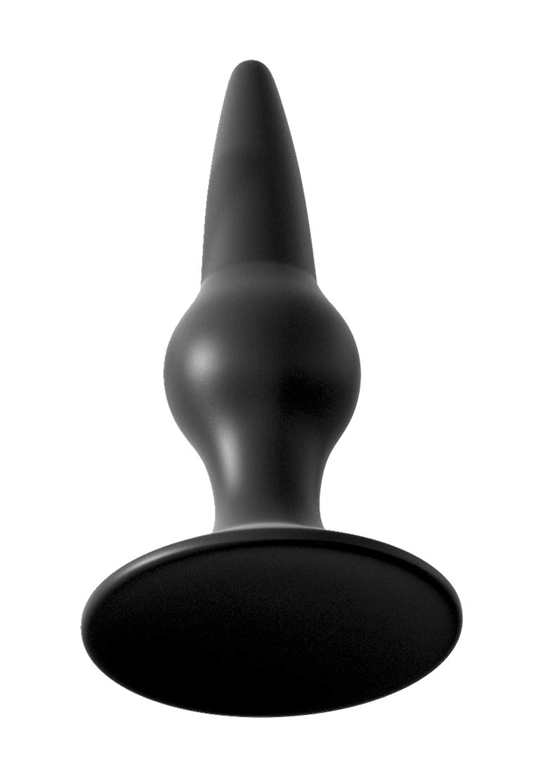 Anal Fantasy Collection Silicone Starter Plug - Beginner Butt Plug for Comfortable Anal Play, Black | Perfect for Couples Play, Solo Exploration & BDSM Accessories