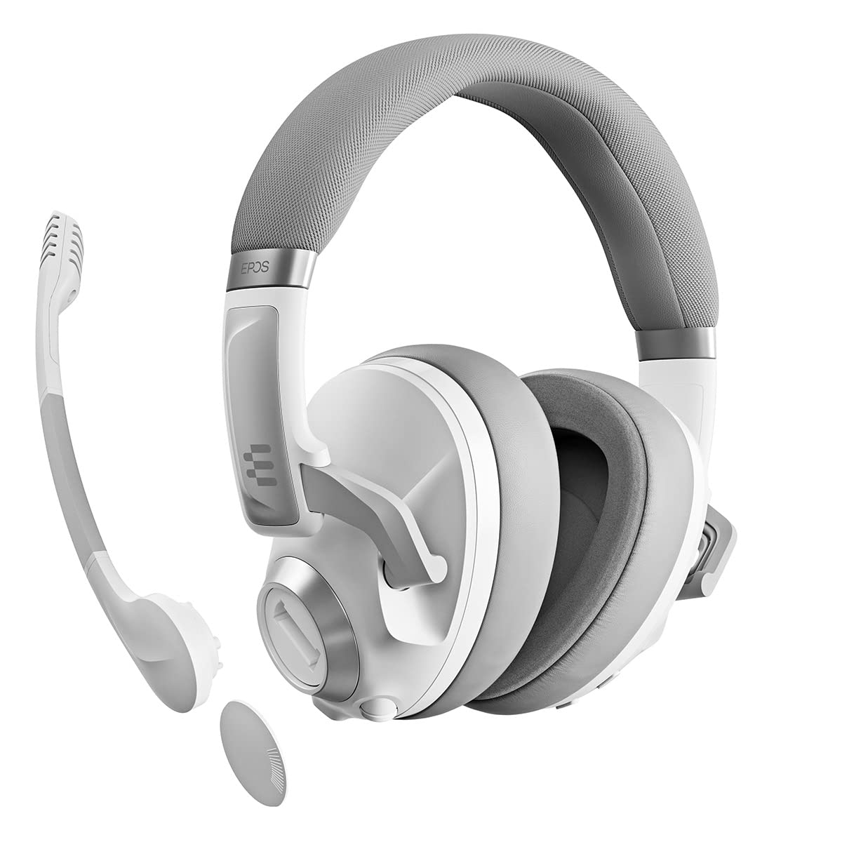 EPOS H3Pro Hybrid Wireless Gaming Headset with Microphone - Active Noise Cancelling, Bluetooth, Surround Sound, Adjustable Ear Cups - Compatible with PC, Windows 10 - Perfect for Competitive Gaming & Streaming (White)