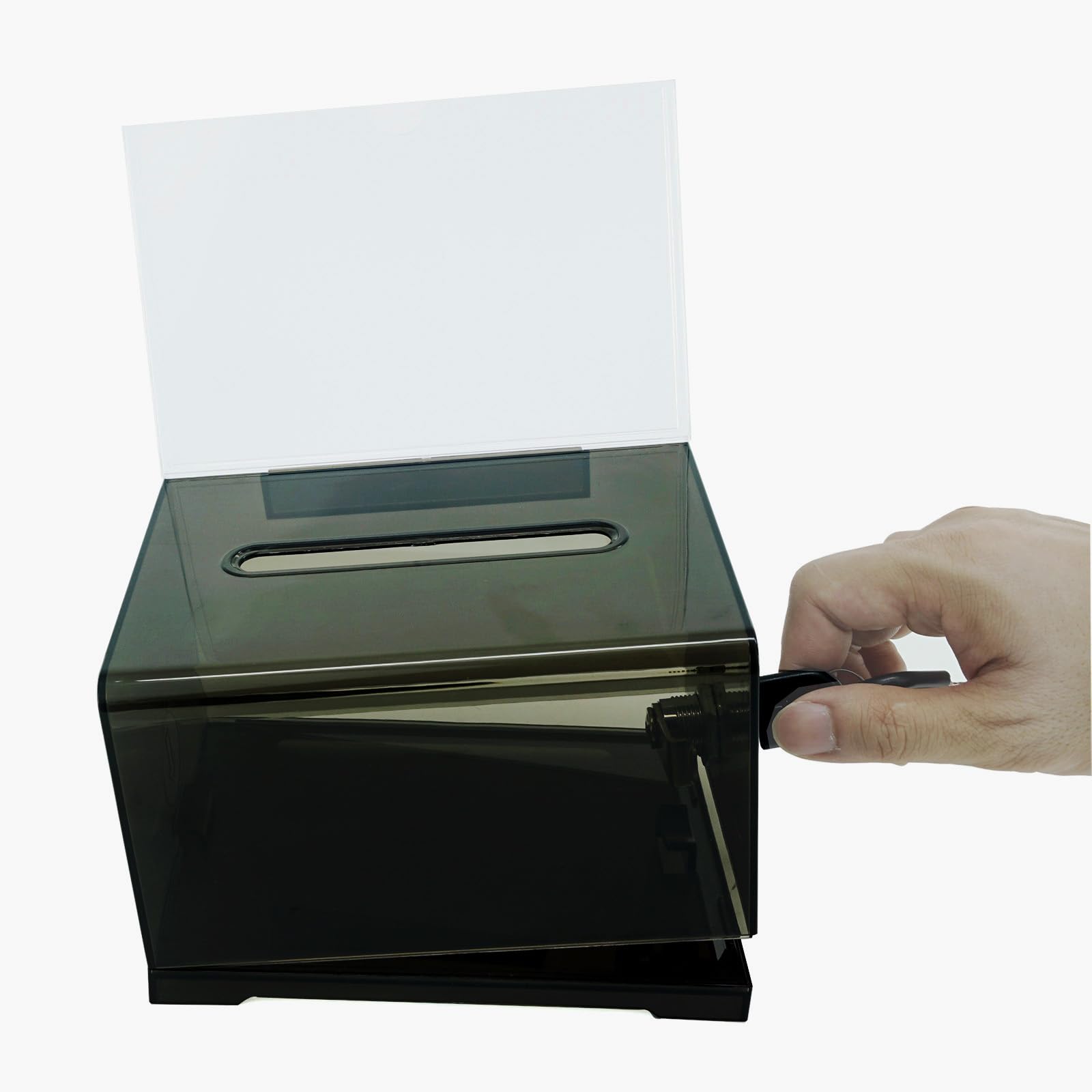 SHUMEI Lockable Suggestion Box with Slot - Secure Donation Box for Tips, Complaints & Suggestions - Ideal for Offices, Restaurants & Retail Stores