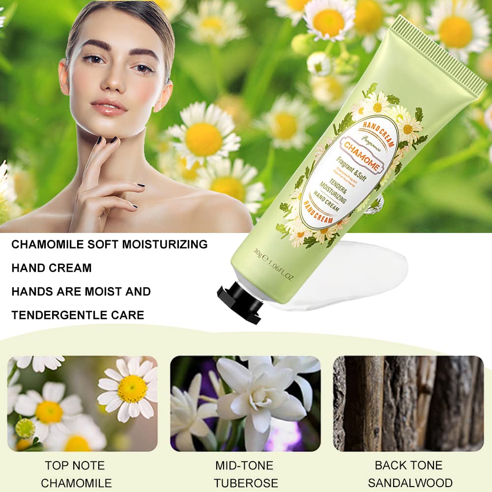 Mini Hand Cream Set - 4 Pack Moisturizing & Repairing Hand Creams for Dry Skin - Perfect for Travel, Office, and Home Use