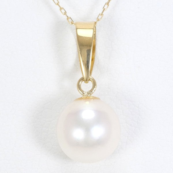 18K Yellow Gold Pearl Necklace for Women - Elegant Luxury Jewelry Gift for Birthday, Anniversary & Special Occasions