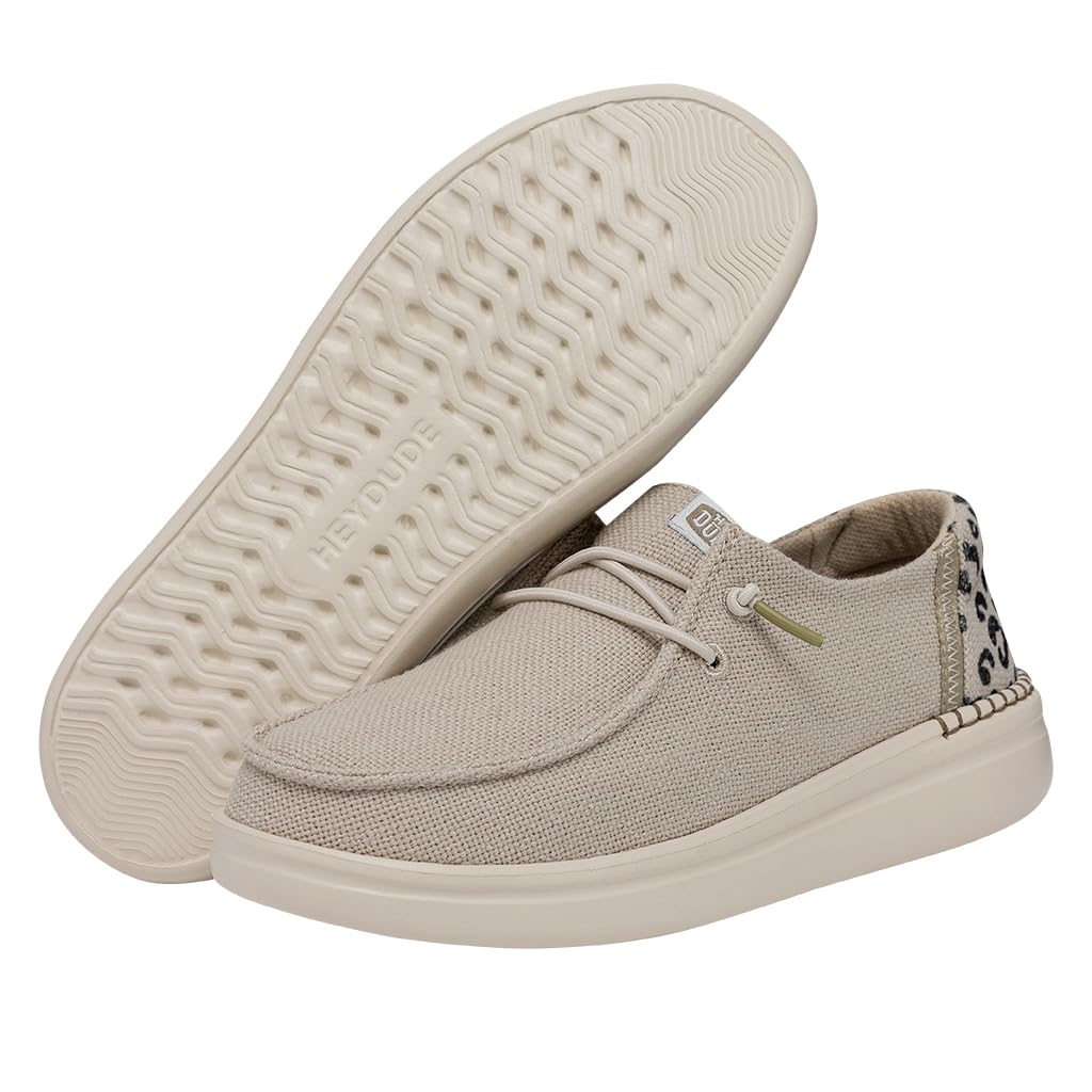 Hey Dude Women's Wendy Rise Slip-On Loafers - Comfortable & Lightweight Casual Shoes for Women - Perfect for Work, Travel & Everyday Wear
