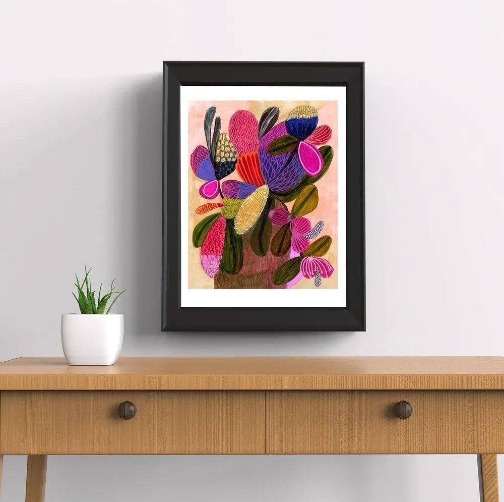 Wild Bunch Modern Still Life Art Print - Contemporary Wall Decor for Living Room, Bedroom & Office - Perfect for Home & Office Decoration