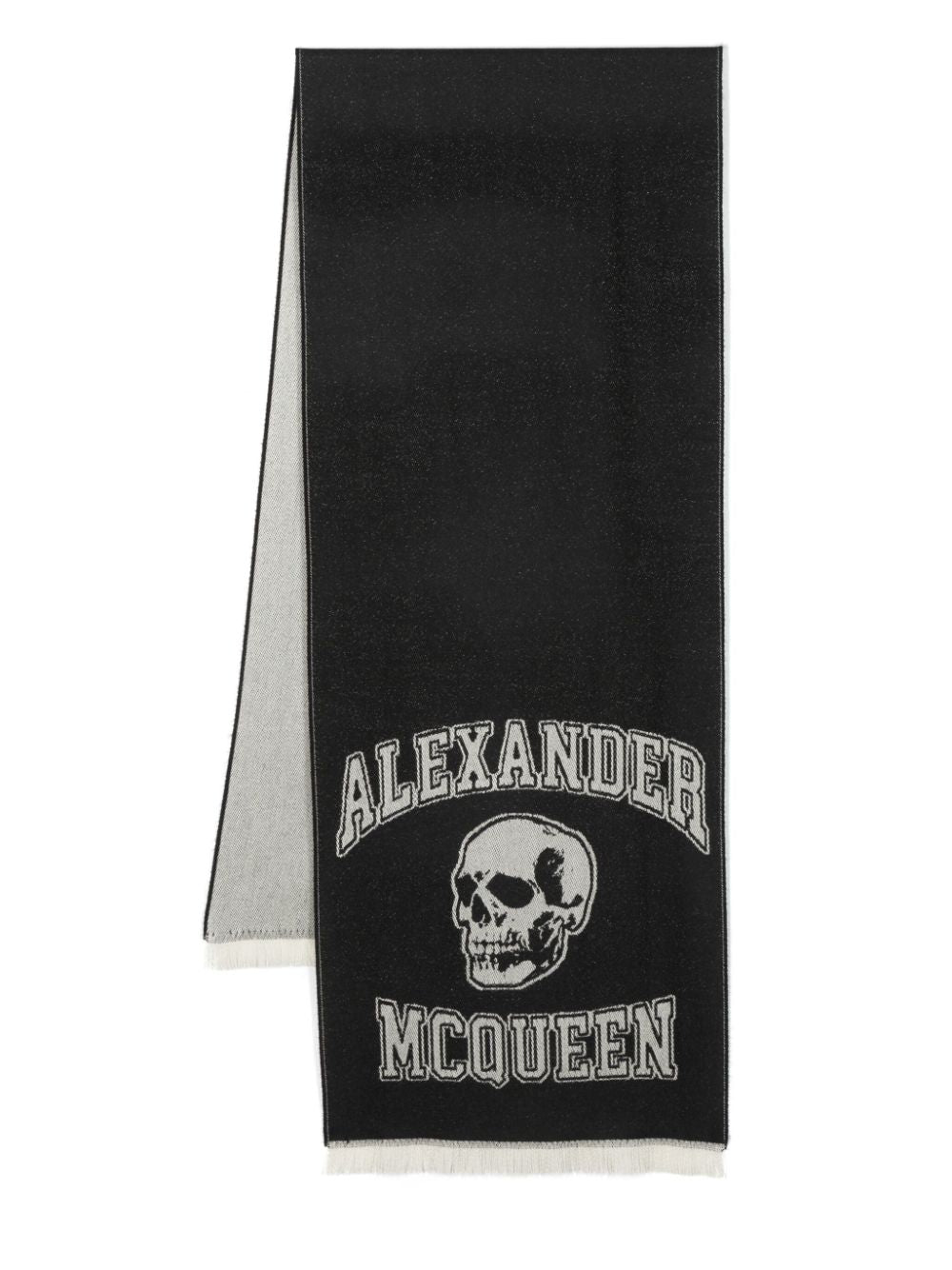 Alexander McQueen Black Scarves - Luxury Fashion Accessory for Women & Men - Perfect for Winter, Fall, and Formal Occasions