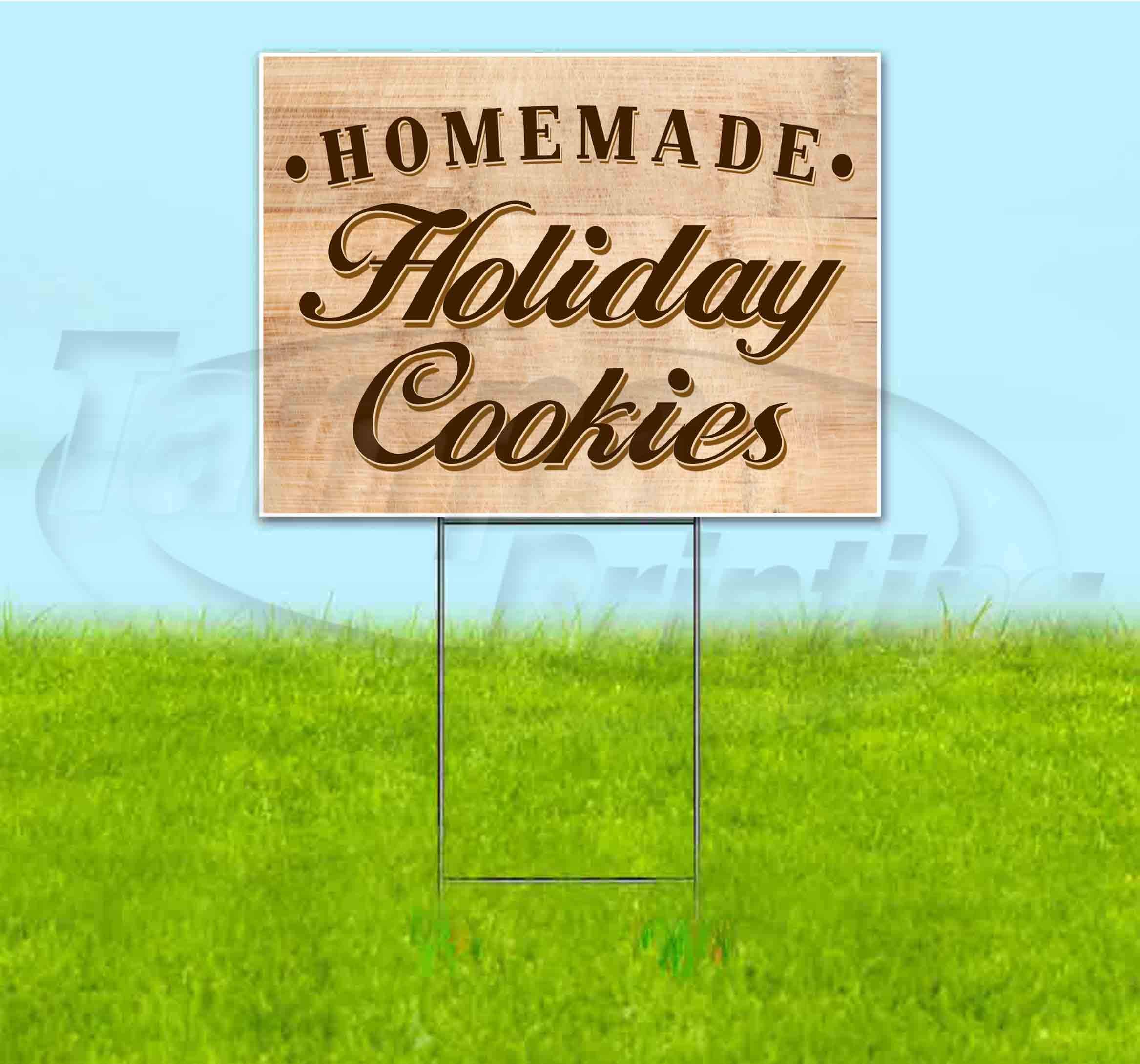 Custom Holiday Cookies Yard Sign 18
