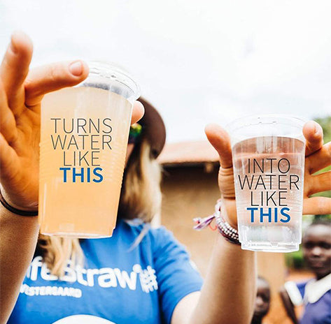 LifeStraw Personal Water Filter Straw - Portable Emergency Survival Gear for Hiking, Camping & Travel - Removes 99.9% of Bacteria & Parasites