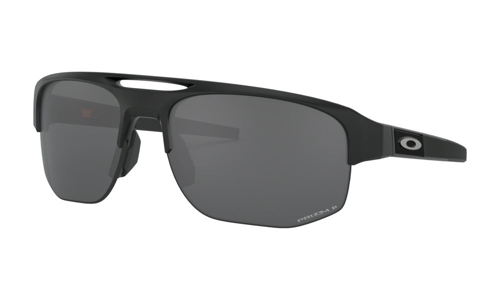 Oakley Mercenary Sunglasses Matte Carbon Frame with Prizm Dark Golf Lenses - Polarized Sports Shades for Golfing, Cycling & Outdoor Activities